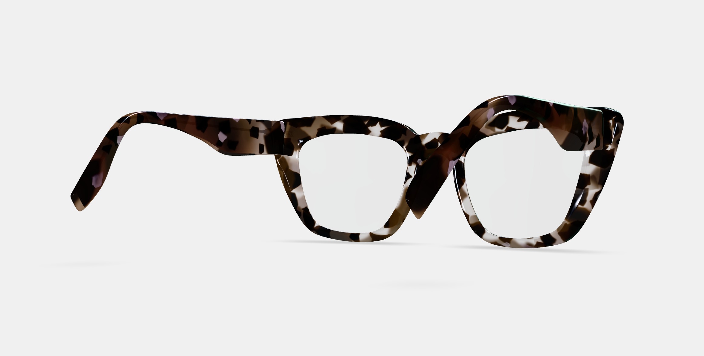 Lorena Eyeglasses in Black Currant Tortoise 3D model_6