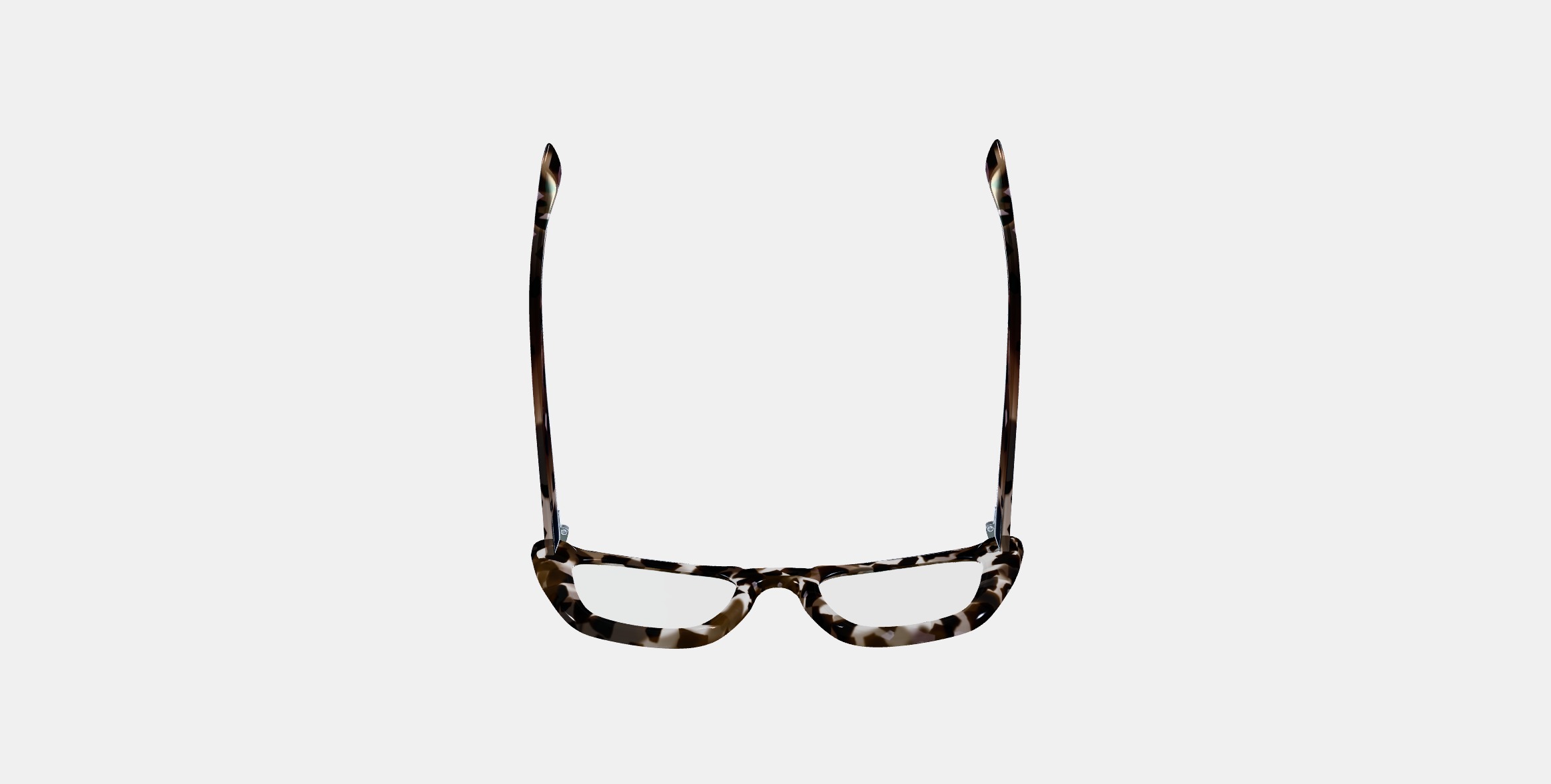 Lorena Eyeglasses in Black Currant Tortoise 3D model_7