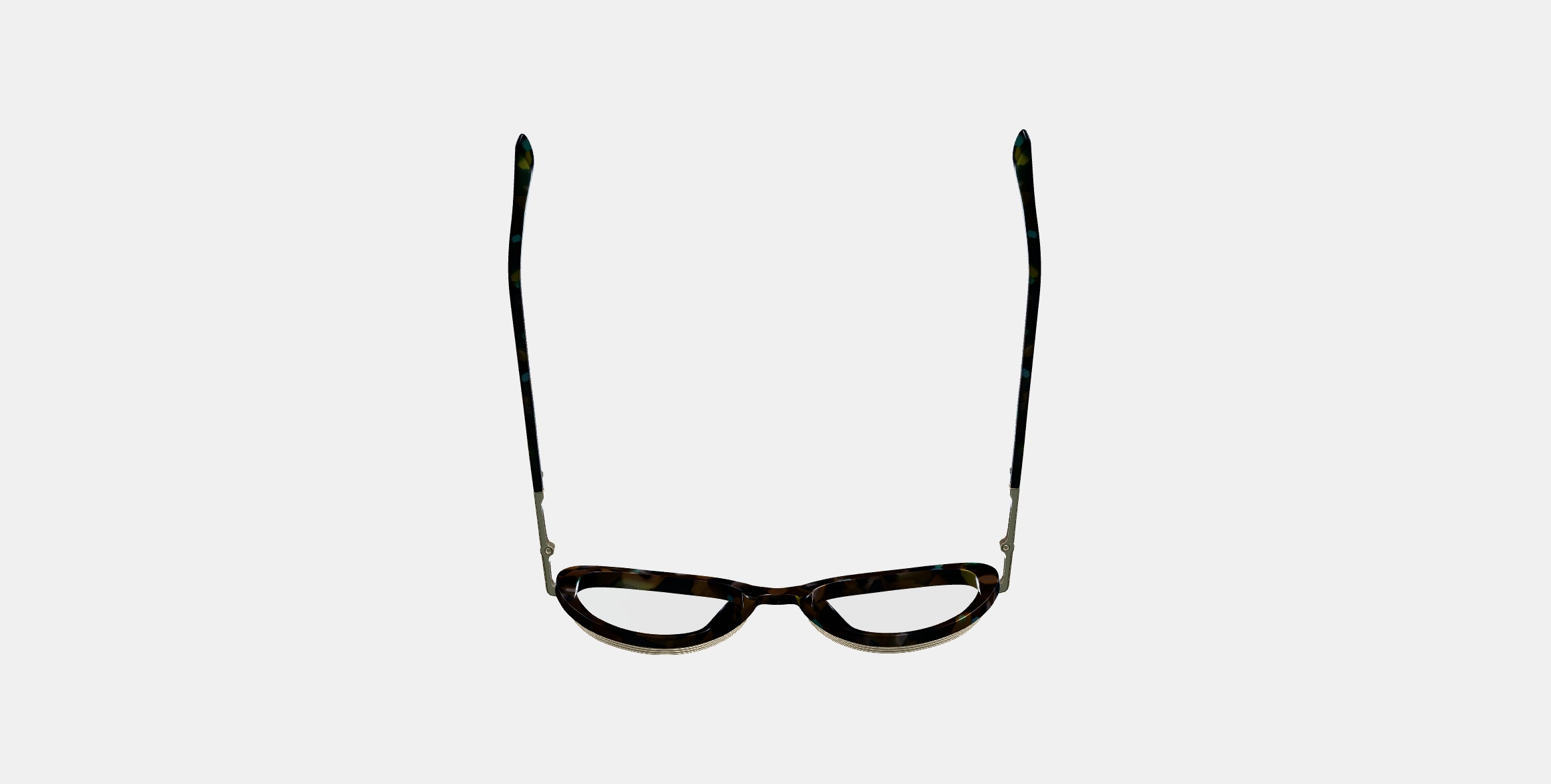 Lorna Eyeglasses in Aventurine Tortoise with Riesling 3D model_7