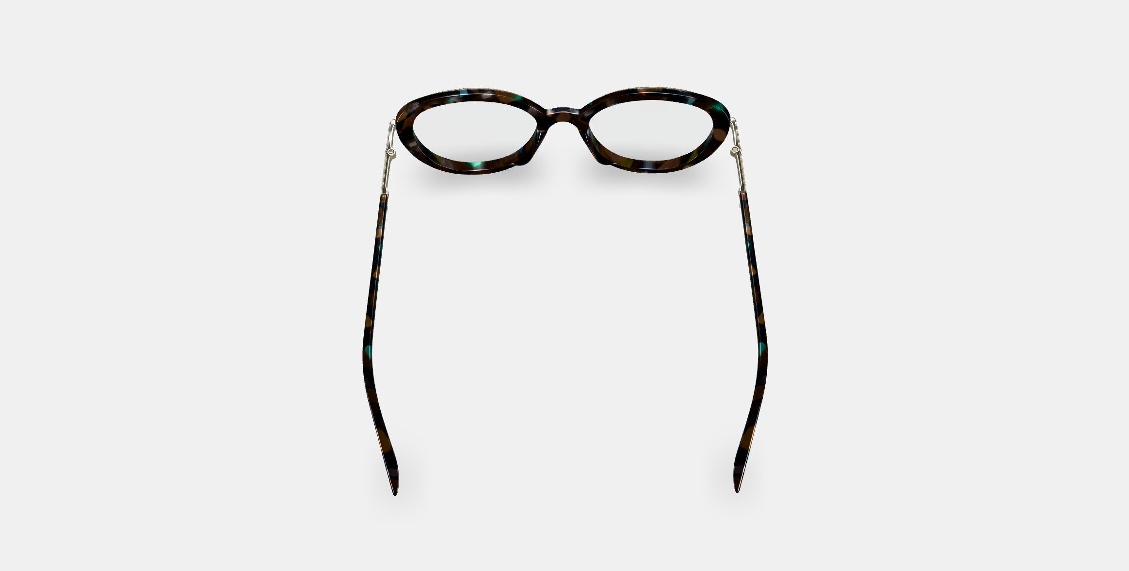 Lorna Eyeglasses in Aventurine Tortoise with Riesling 3D model_2