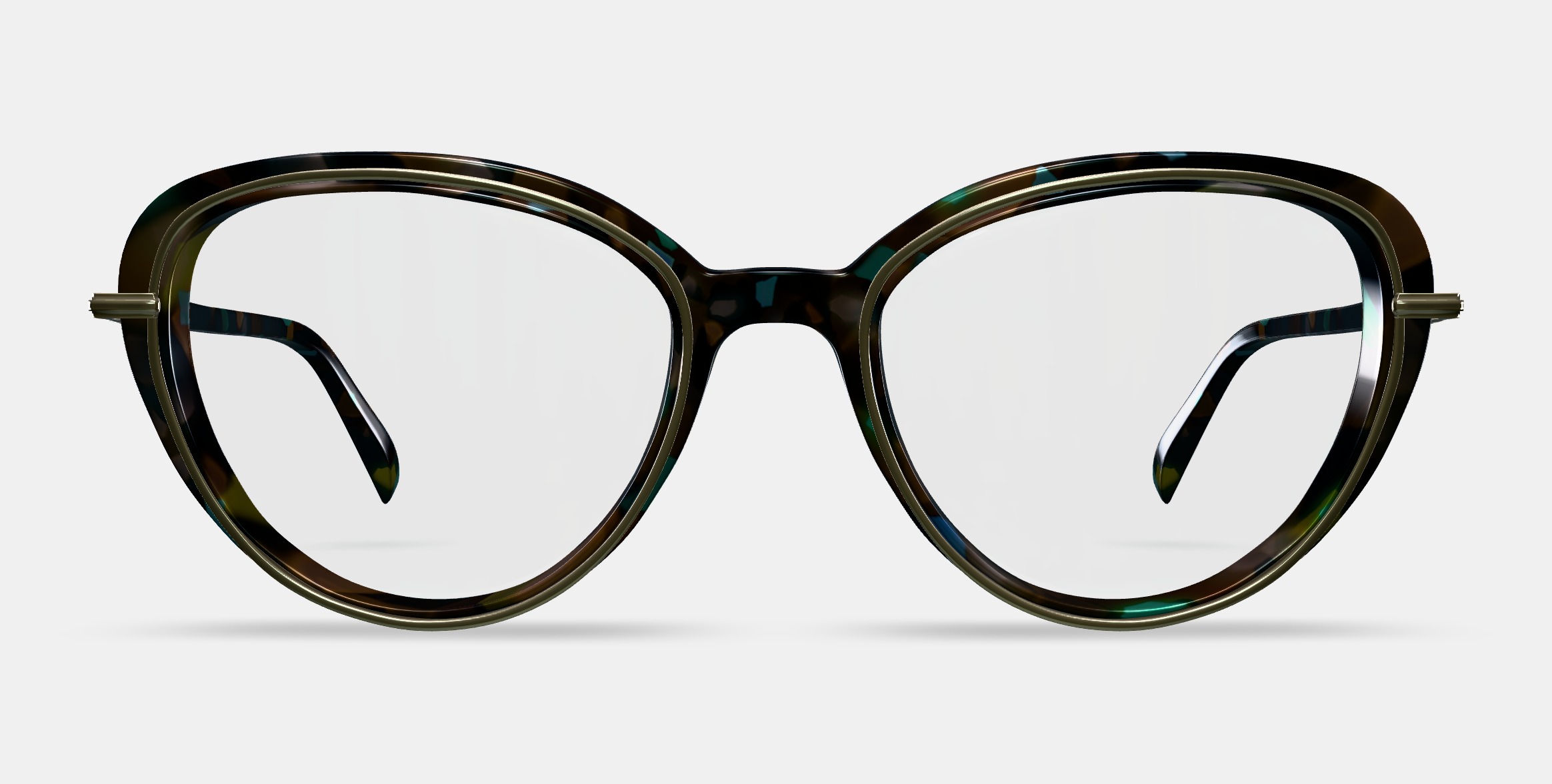 Lorna Eyeglasses in Aventurine Tortoise with Riesling 3D model_11