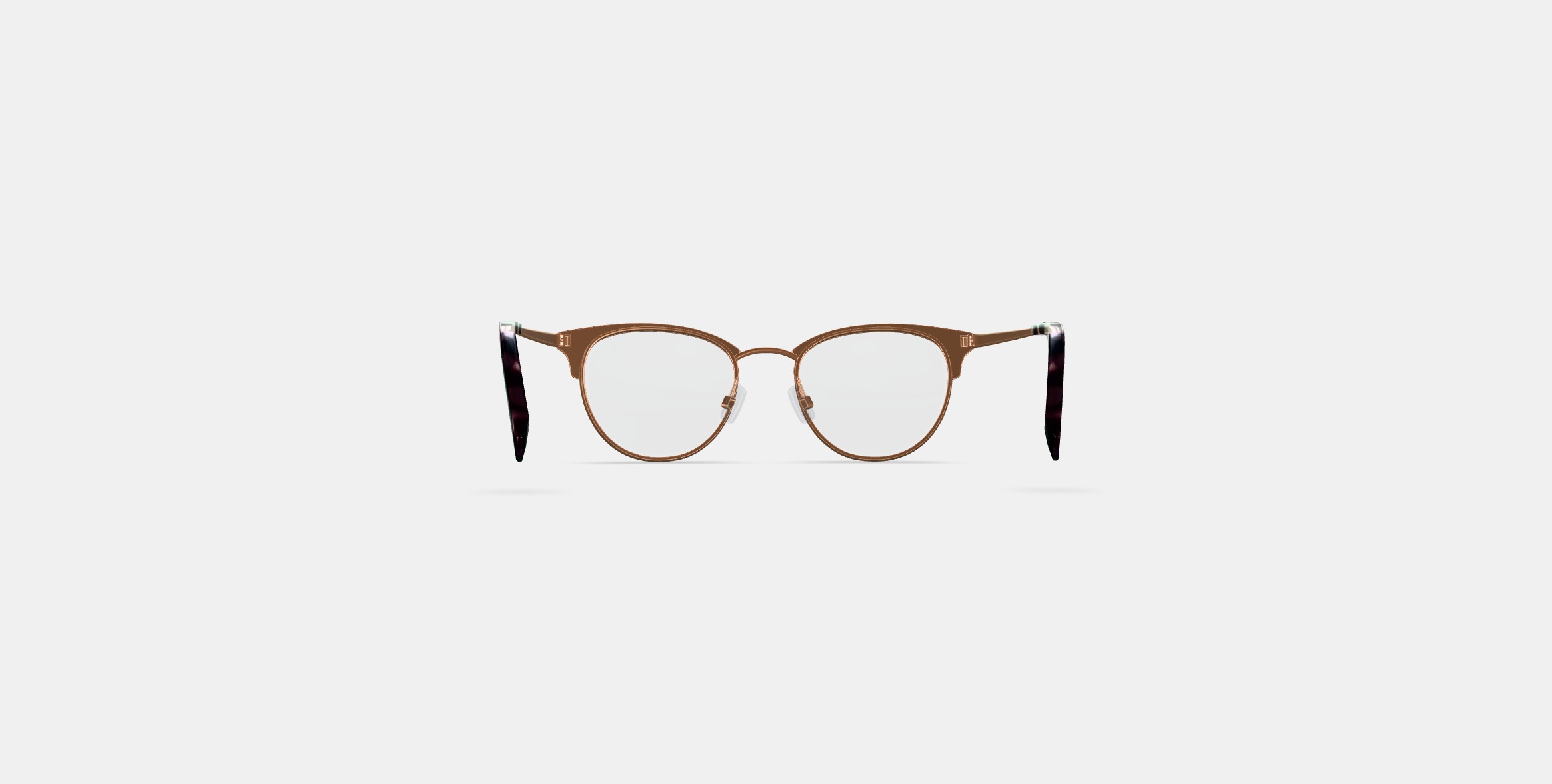 Blair Eyeglasses in Rose Gold 3D model_14
