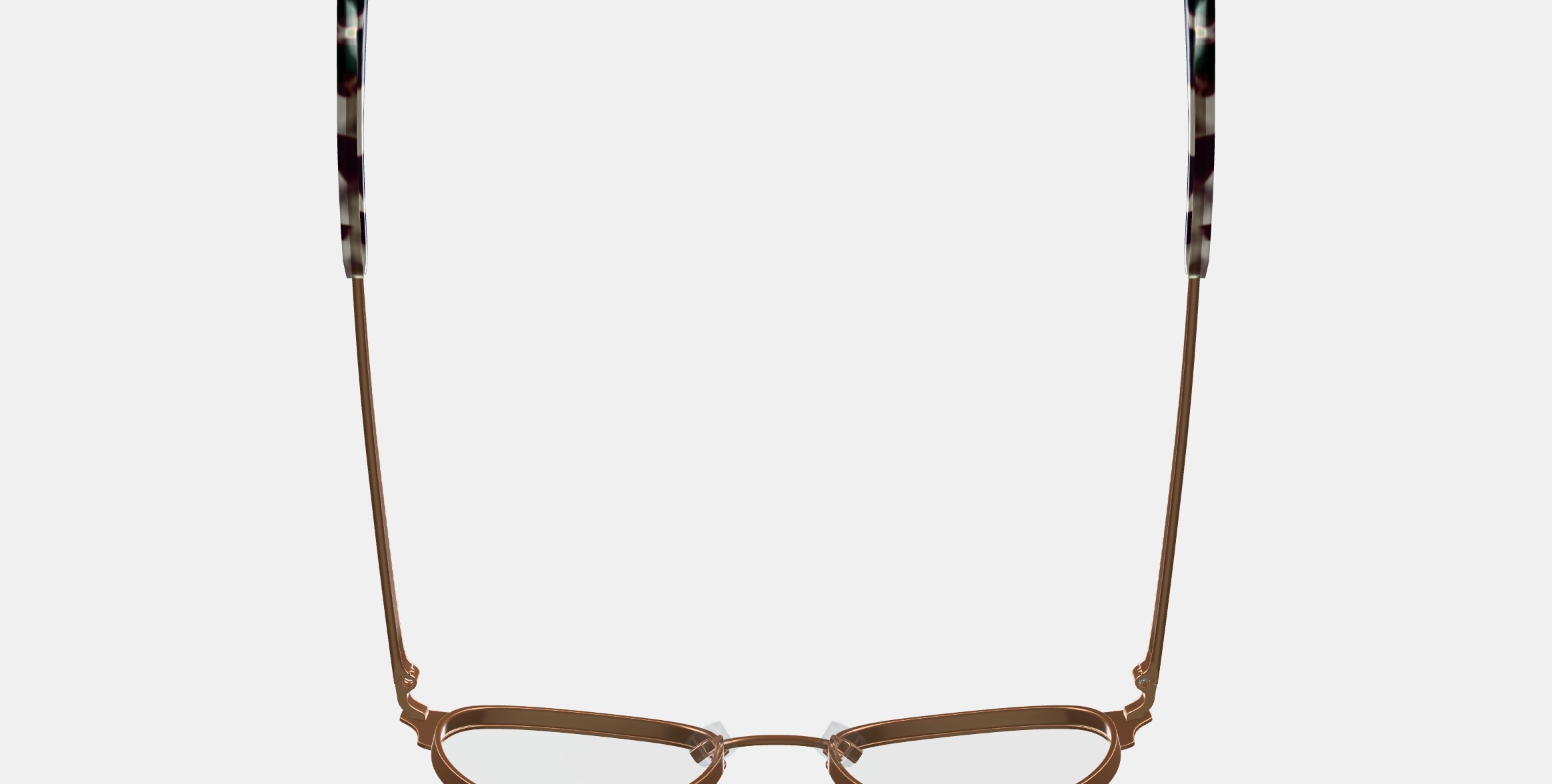 Blair Eyeglasses in Rose Gold 3D model_8