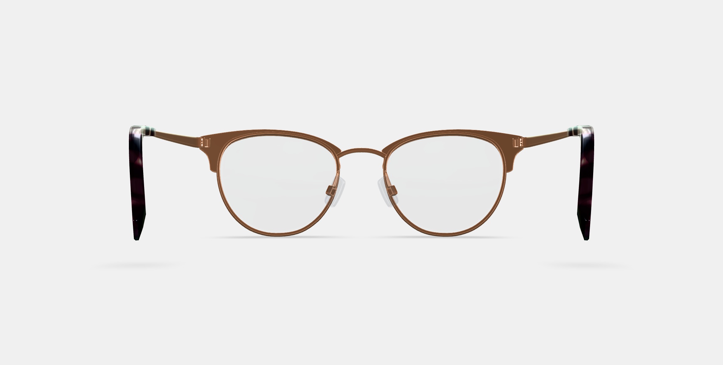 Blair Eyeglasses in Rose Gold 3D model_15