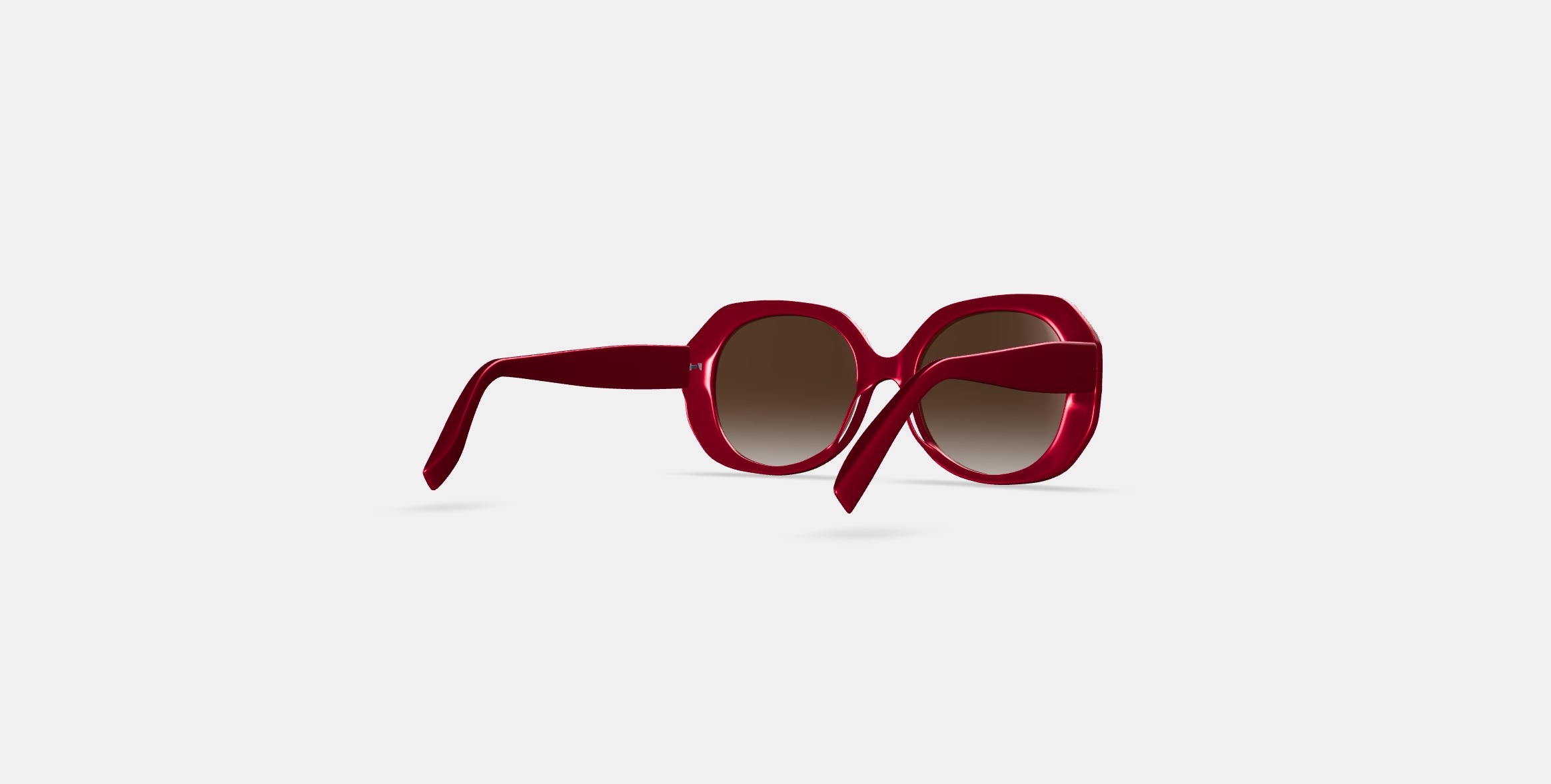 Rosetta Sunglasses in Maroon 3D model_4