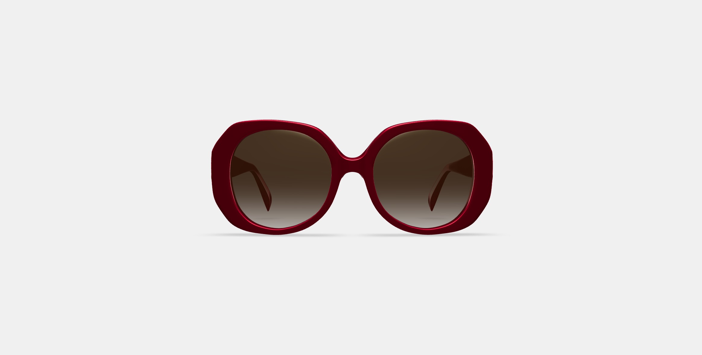Rosetta Sunglasses in Maroon 3D model_10