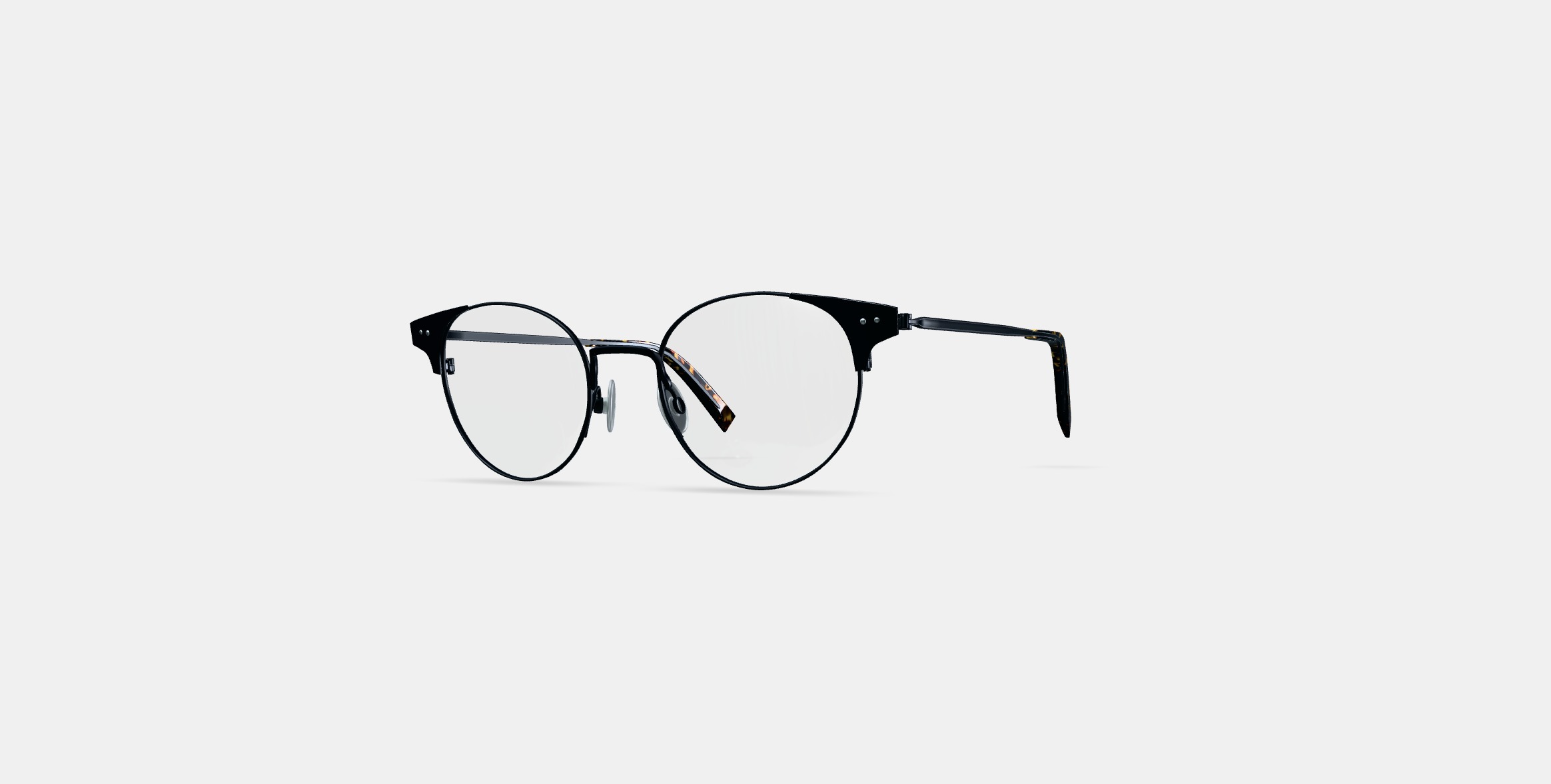 Patel Eyeglasses in Brushed Ink 3D model_12