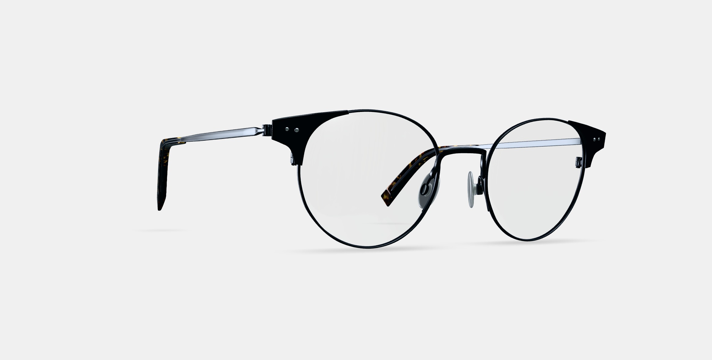 Patel Eyeglasses in Brushed Ink 3D model_8