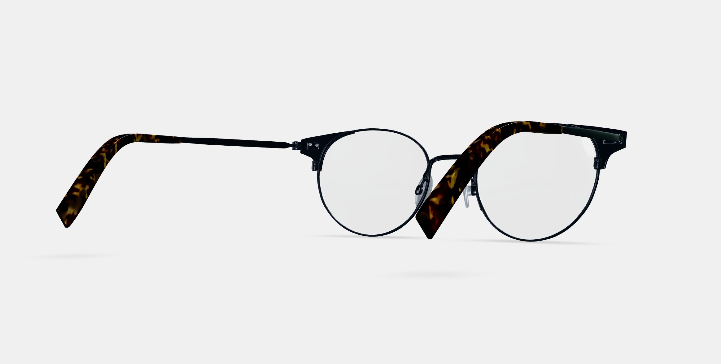 Patel Eyeglasses in Brushed Ink 3D model_7