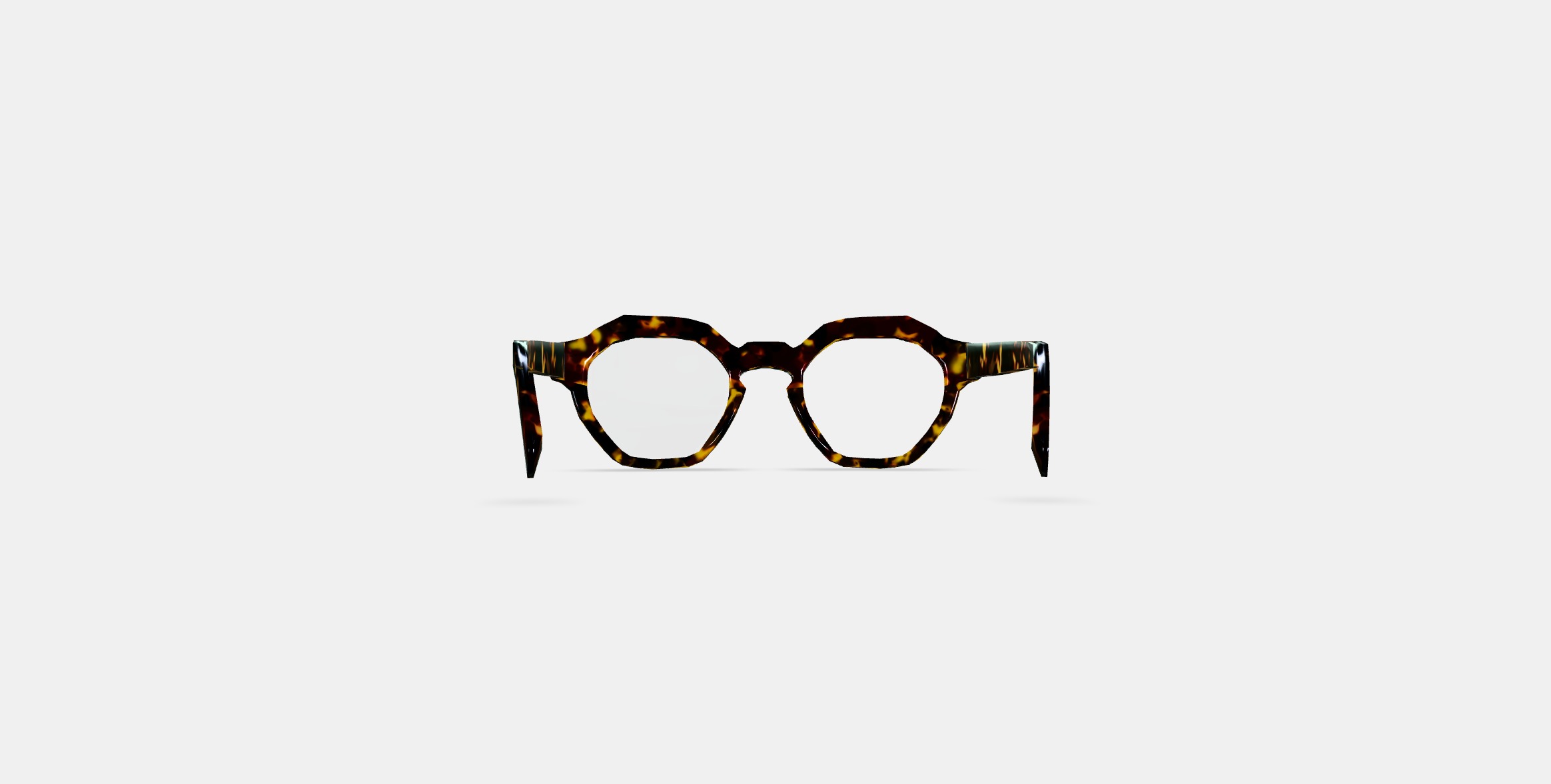 Javier Eyeglasses in Black Oak Tortoise 3D model_14