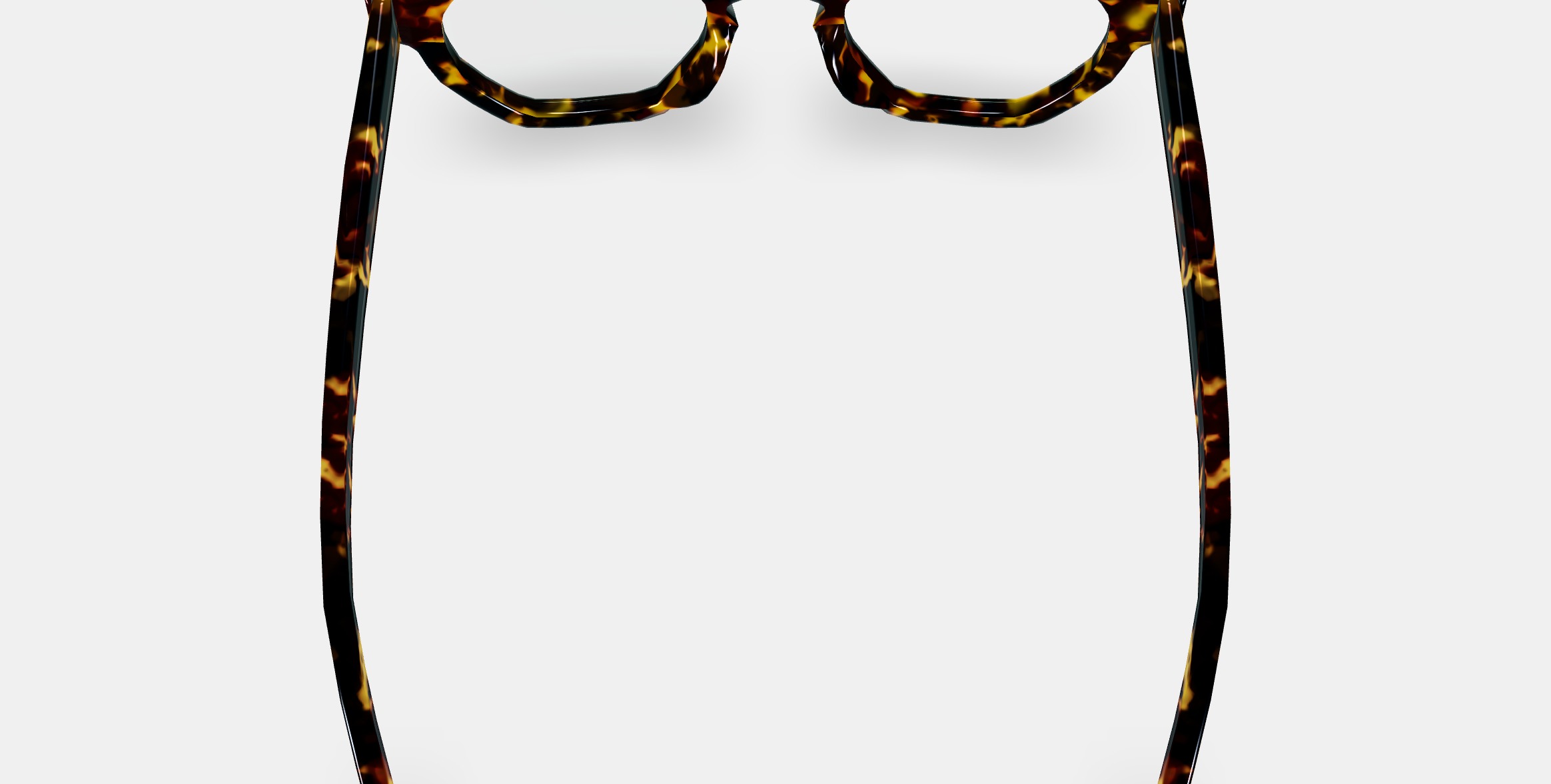 Javier Eyeglasses in Black Oak Tortoise 3D model_4