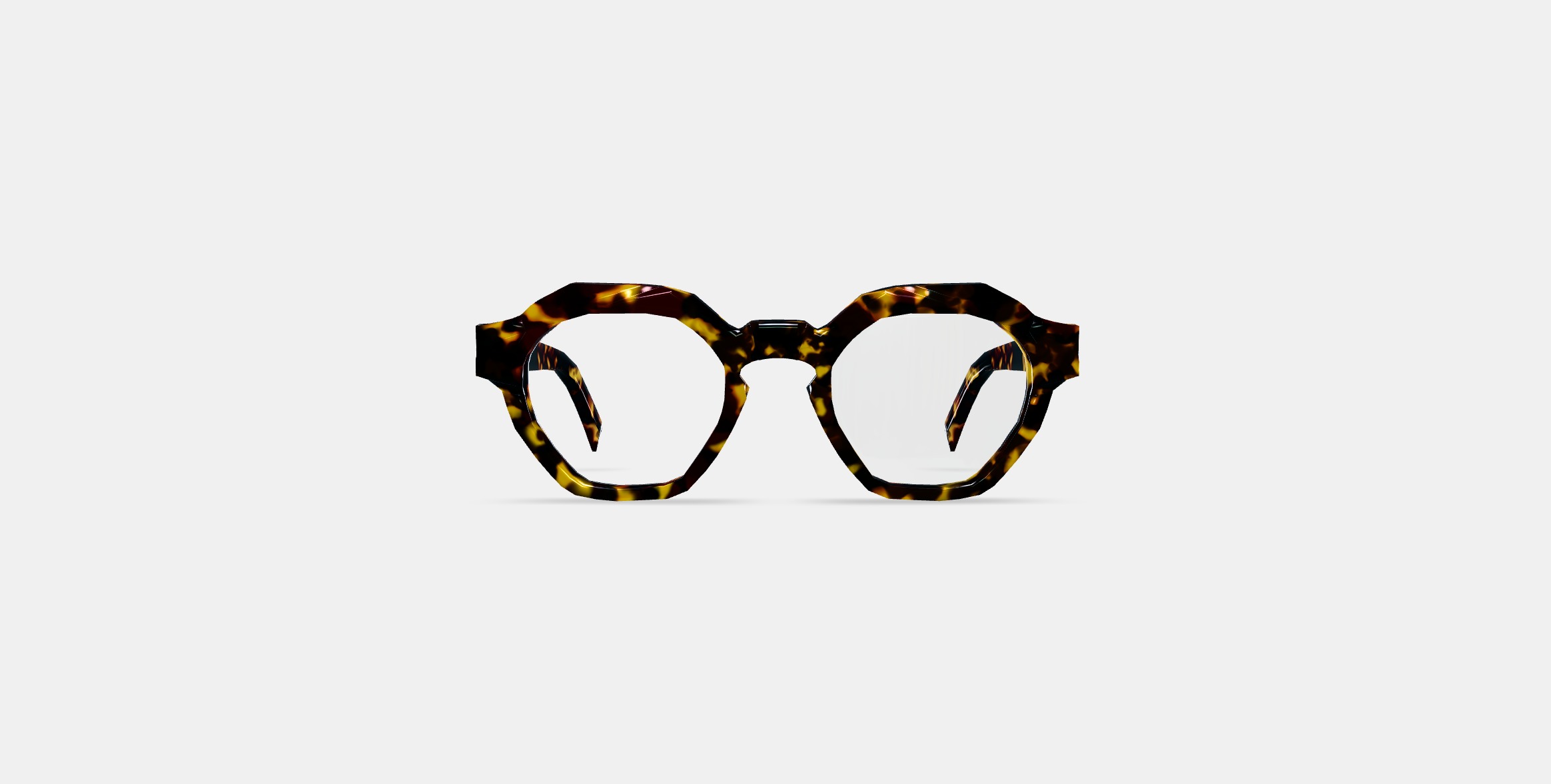 Javier Eyeglasses in Black Oak Tortoise 3D model_10