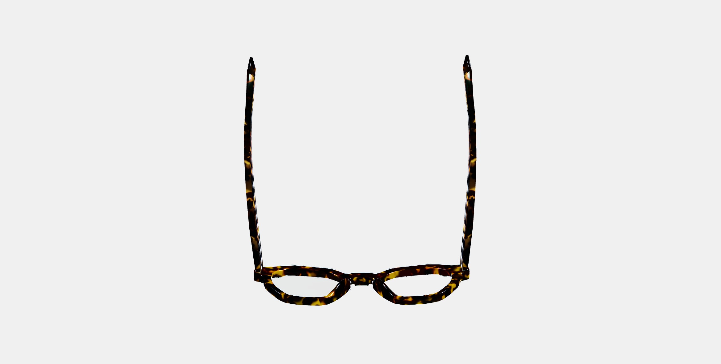 Javier Eyeglasses in Black Oak Tortoise 3D model_8