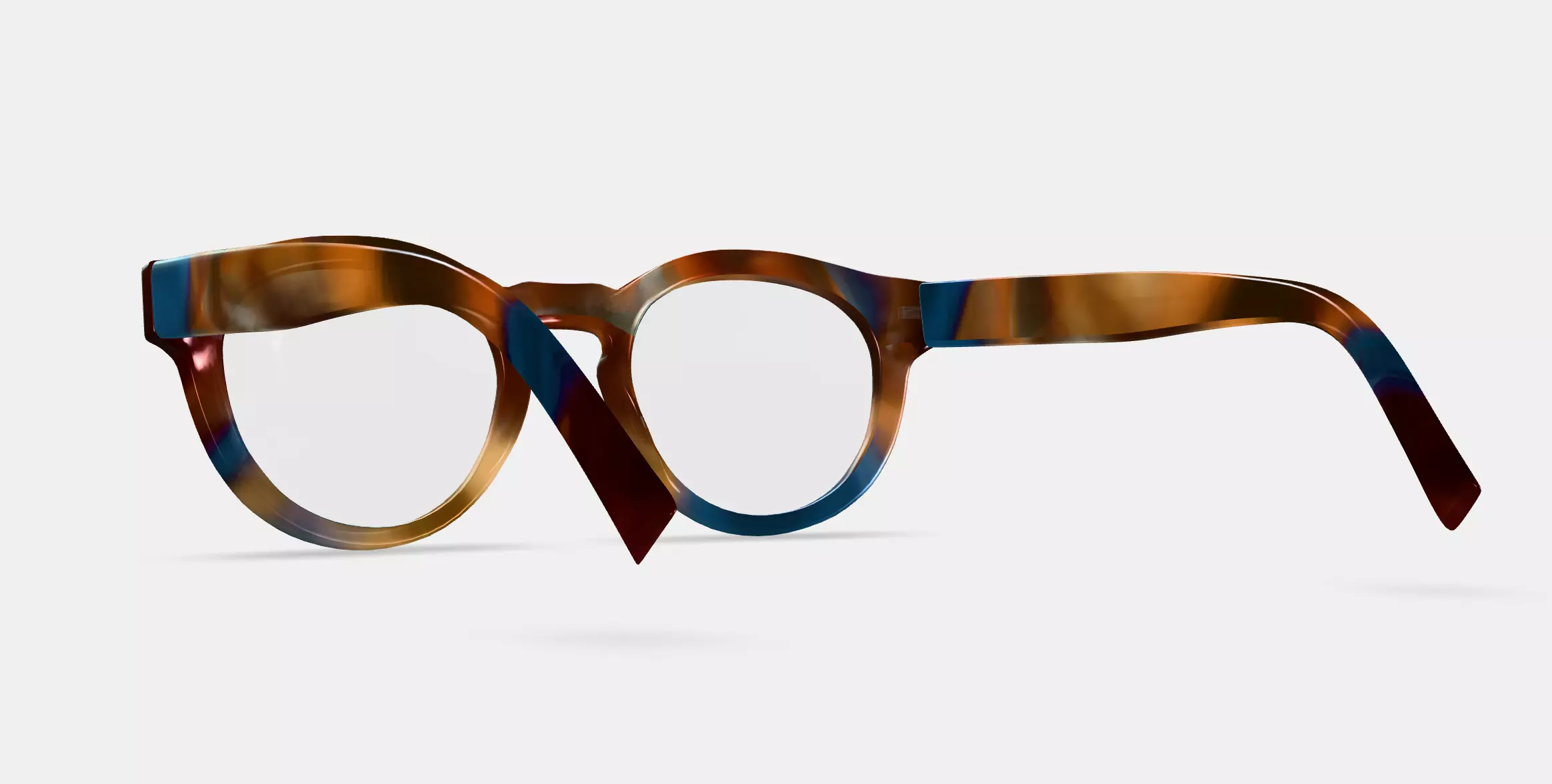 Tal Eyeglasses in Maritime Tortoise 3D model_0