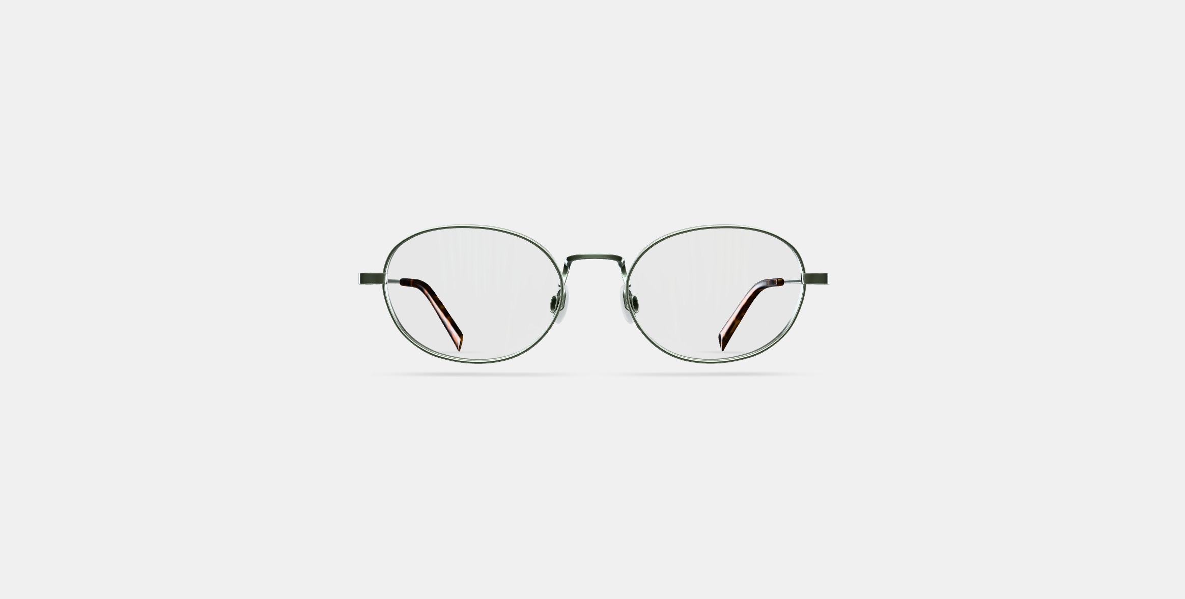Albie Eyeglasses in Polished Silver 3D model_10