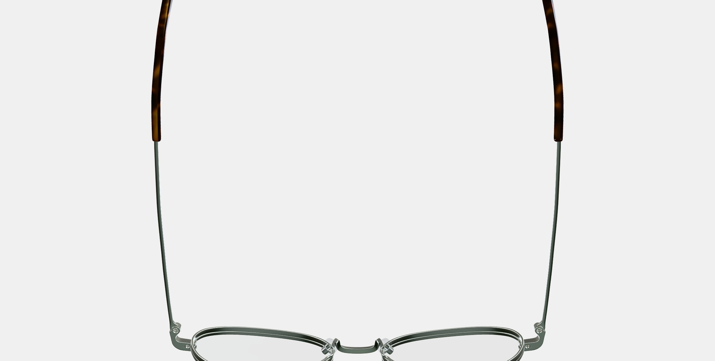Albie Eyeglasses in Polished Silver 3D model_8
