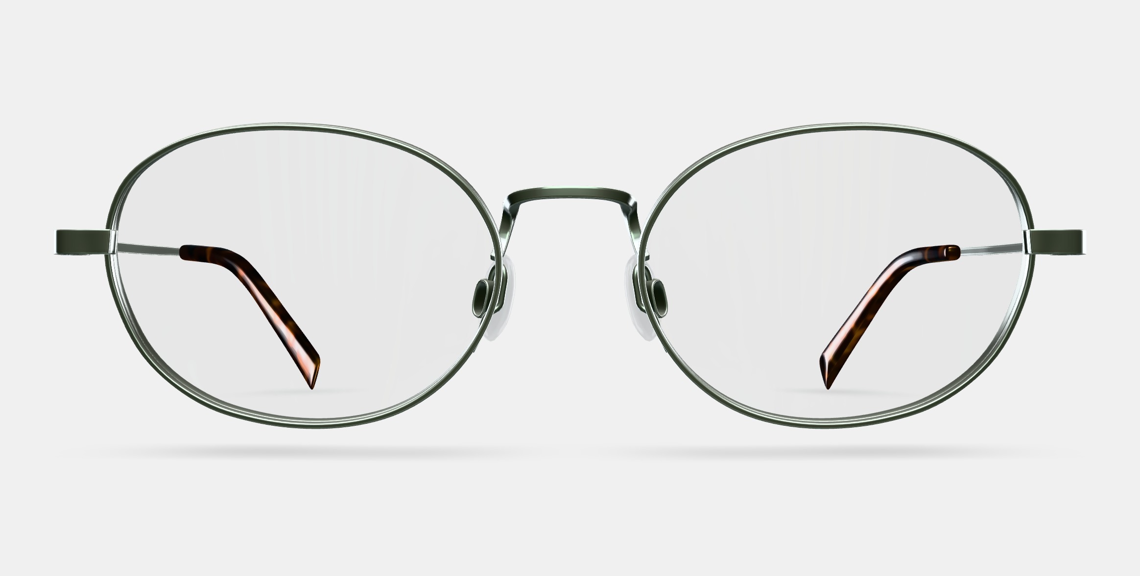 Albie Eyeglasses in Polished Silver 3D model_11