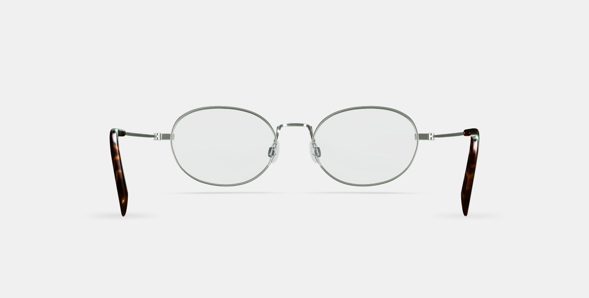 Albie Eyeglasses in Polished Silver 3D model_15