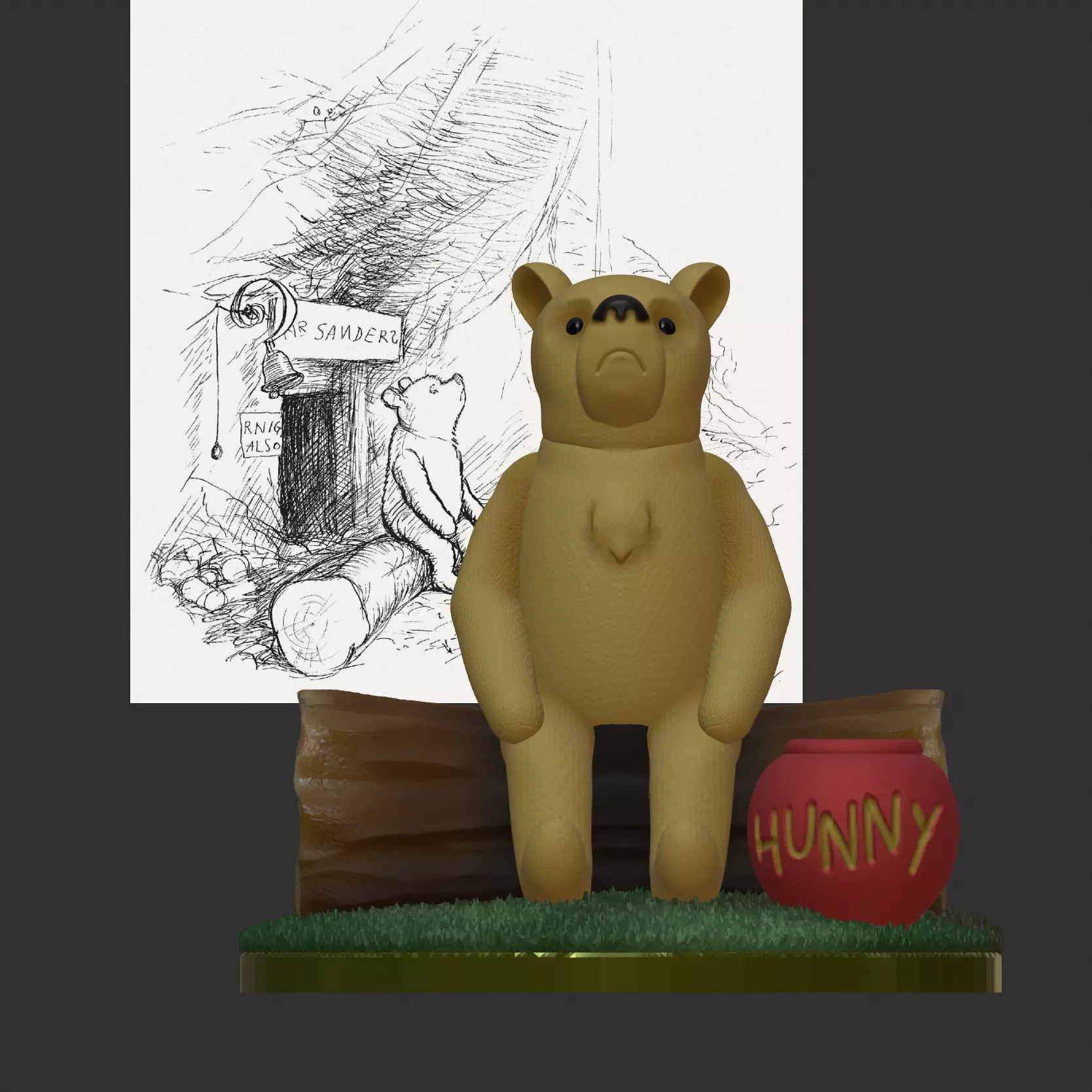Winnie the Pooh - Classic 3D print model