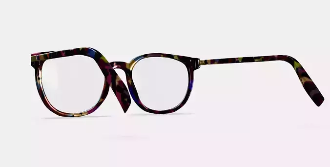 Gillian Eyeglasses in Confetti Tortoise with Polished Gold