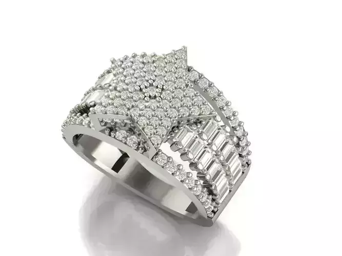  star diamond ring