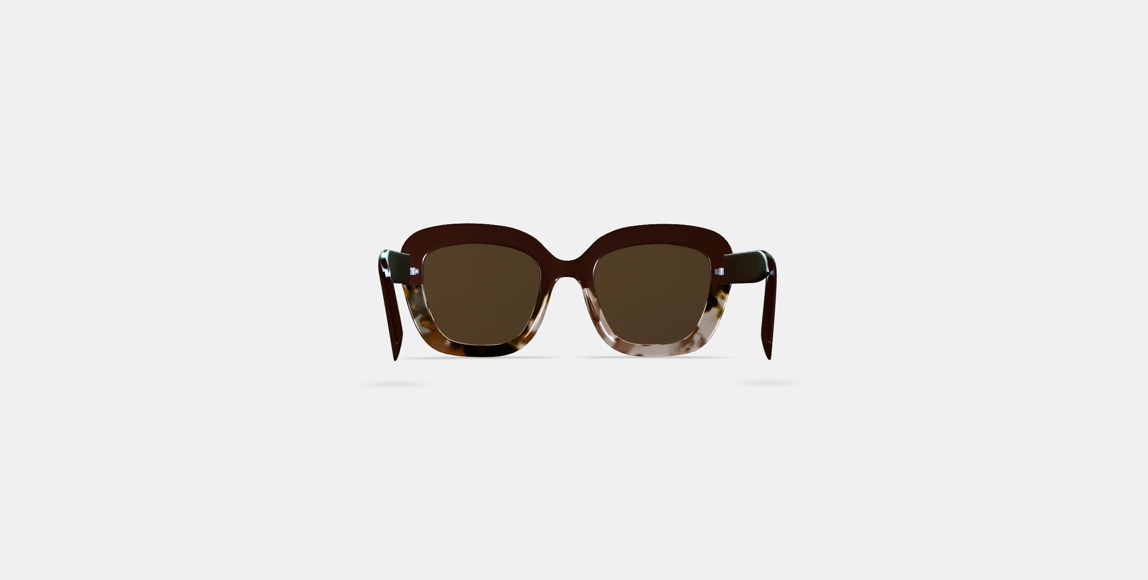 Gabriela Sunglasses in Ganache Tortoise Fade 3D model_14