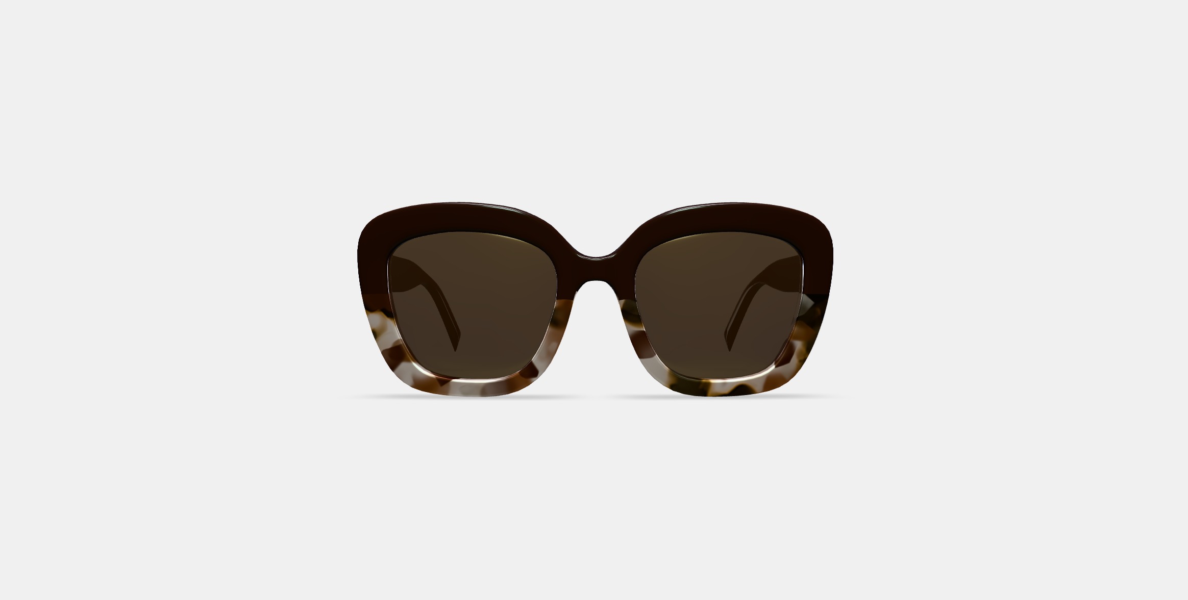 Gabriela Sunglasses in Ganache Tortoise Fade 3D model_10