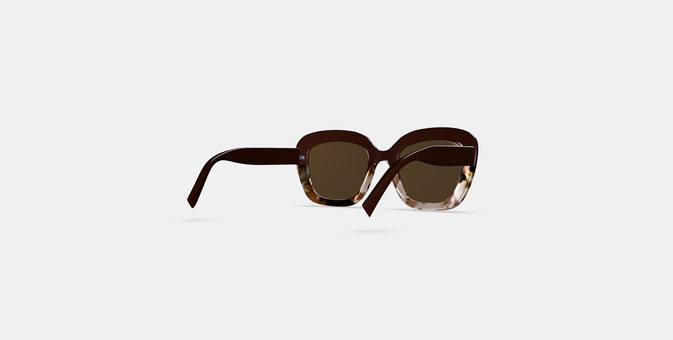 Gabriela Sunglasses in Ganache Tortoise Fade 3D model_4