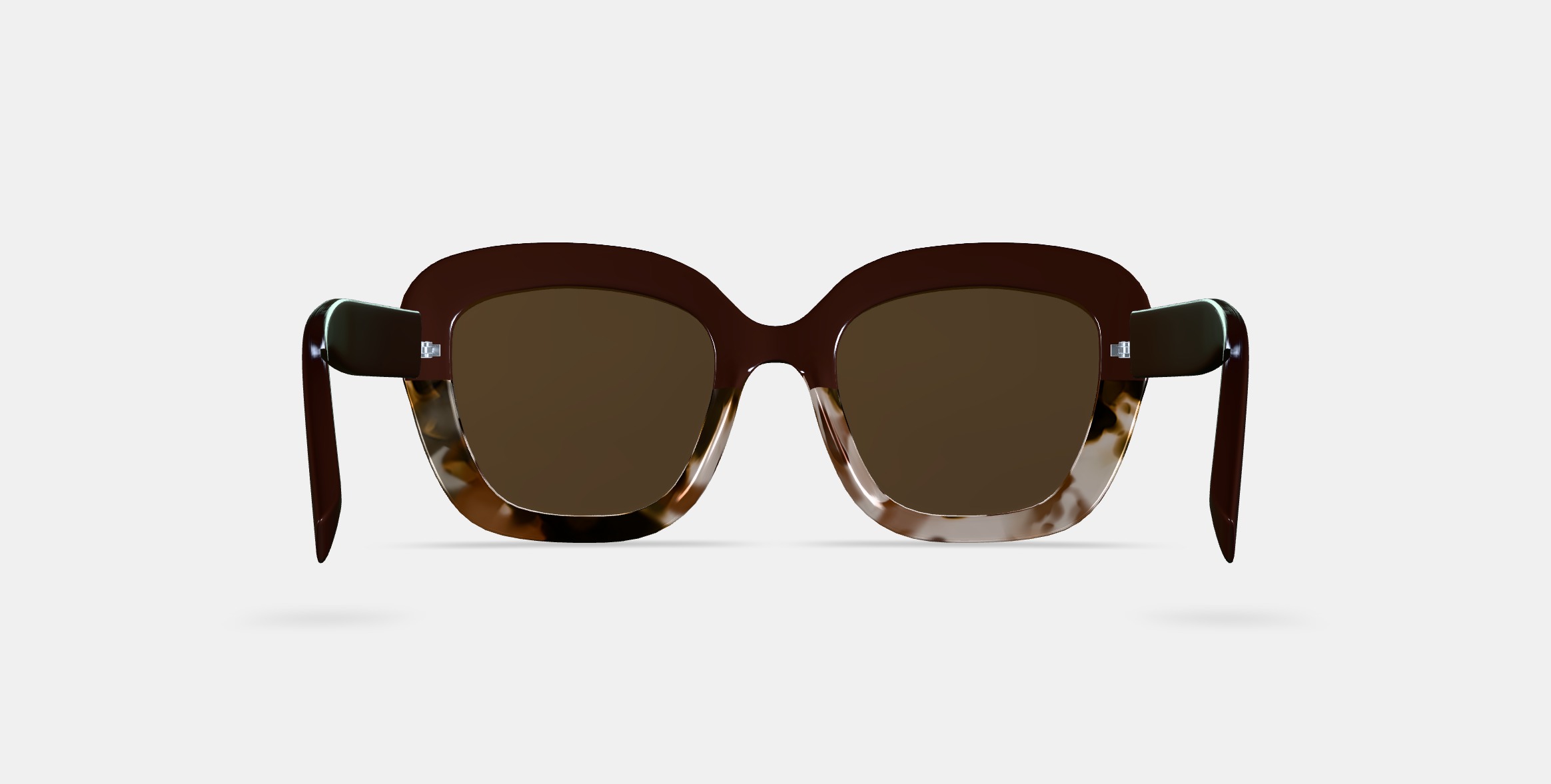 Gabriela Sunglasses in Ganache Tortoise Fade 3D model_15