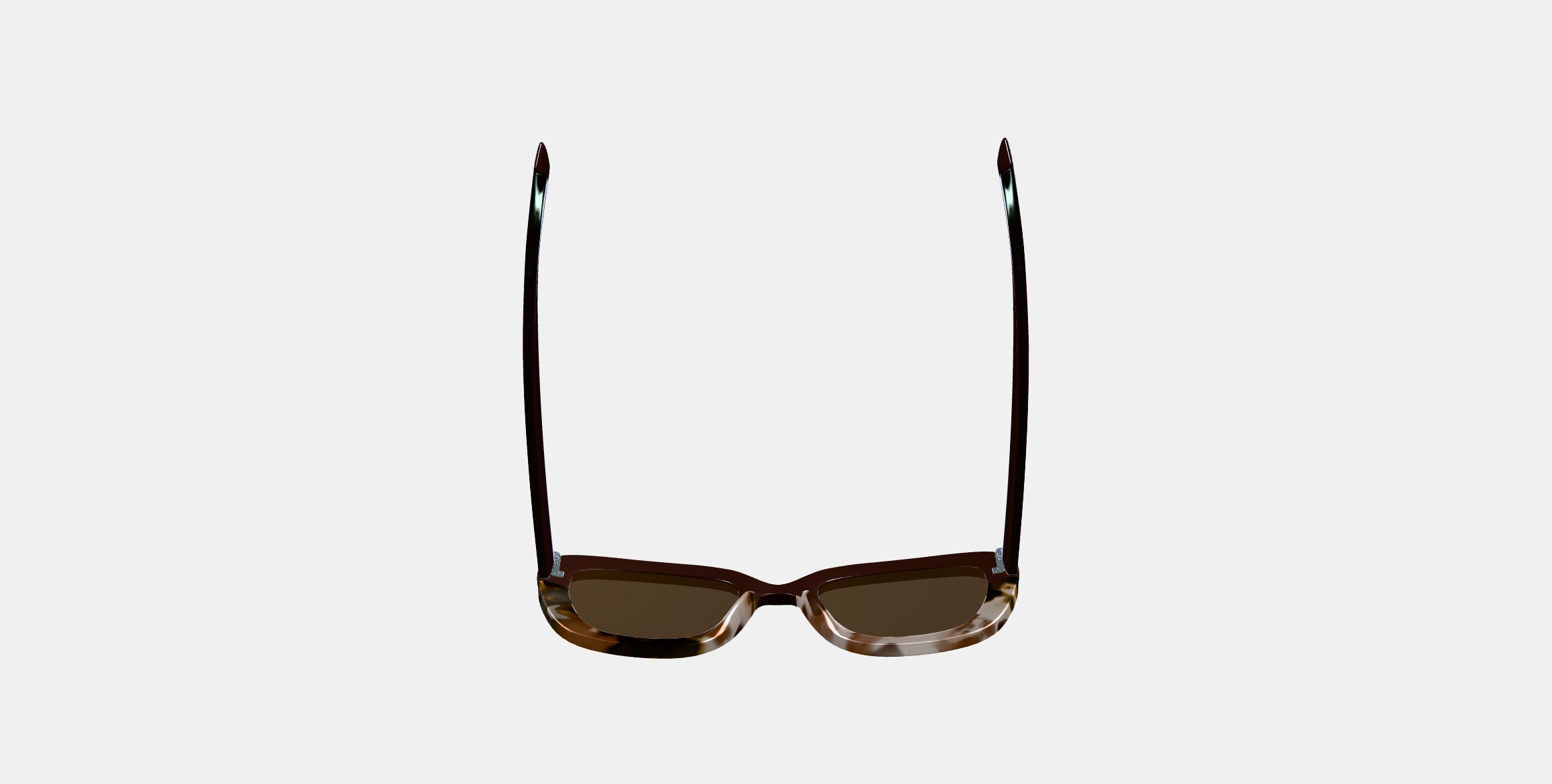 Gabriela Sunglasses in Ganache Tortoise Fade 3D model_7