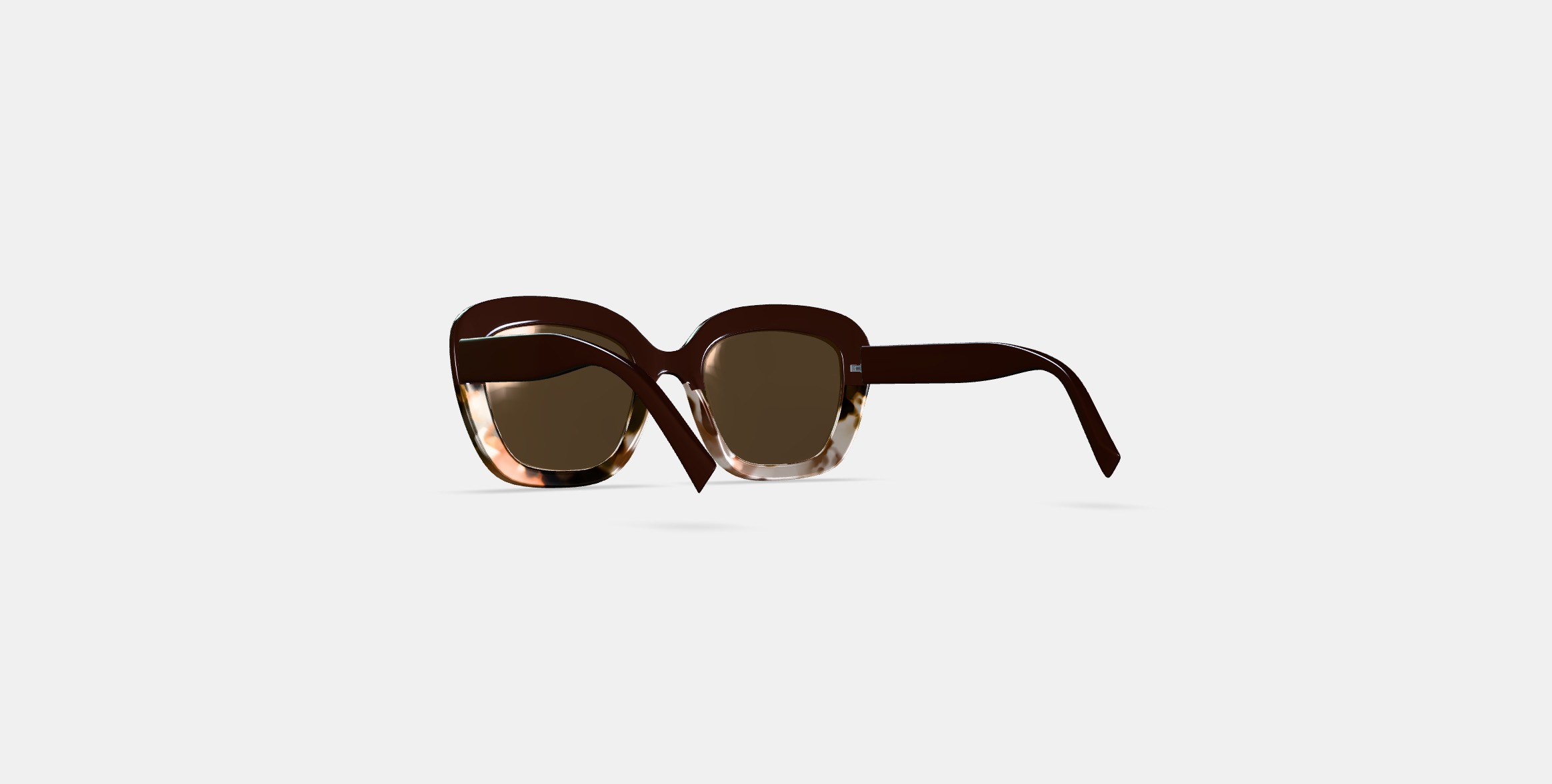 Gabriela Sunglasses in Ganache Tortoise Fade 3D model_16