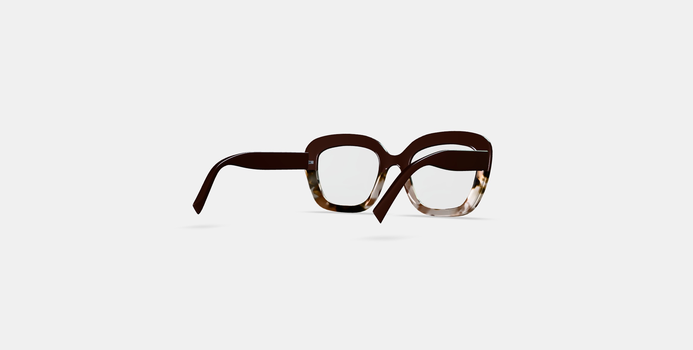 Gabriela Eyeglasses in Ganache Tortoise Fade 3D model_5