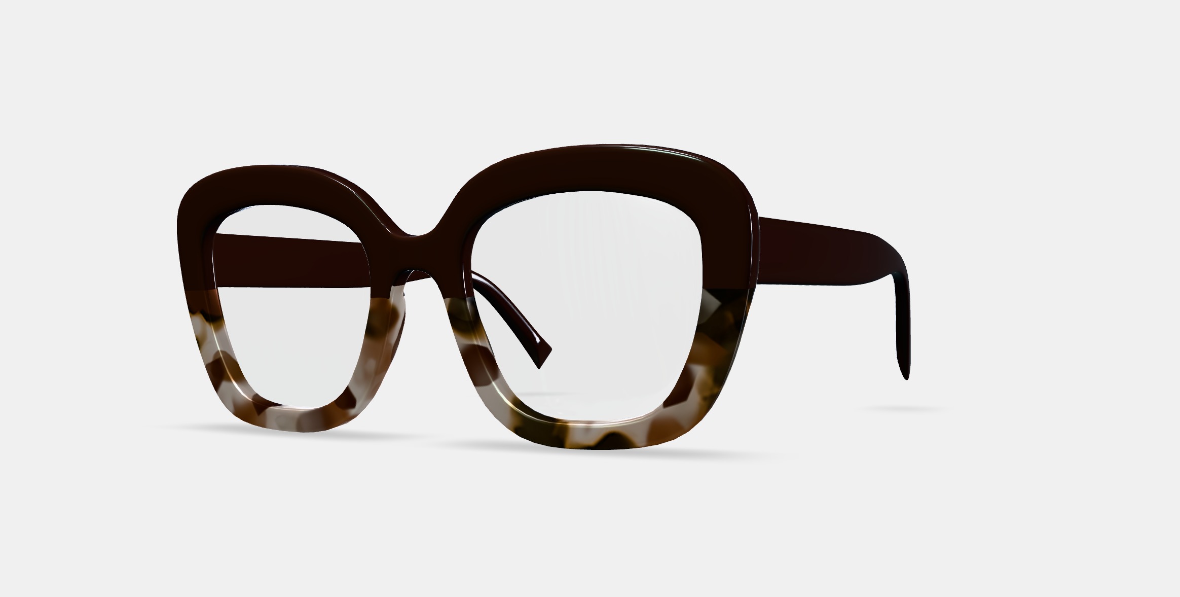 Gabriela Eyeglasses in Ganache Tortoise Fade 3D model_13