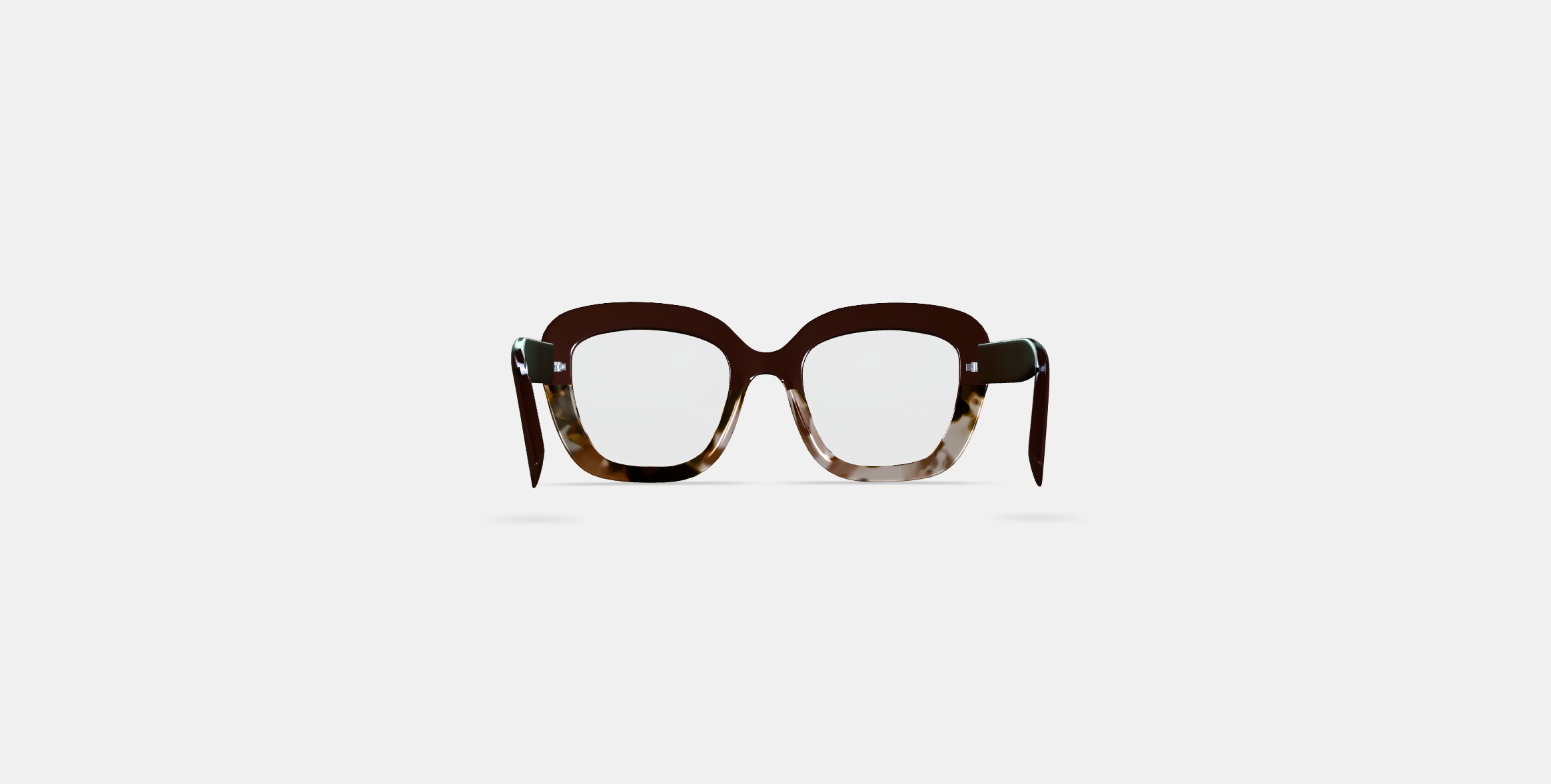 Gabriela Eyeglasses in Ganache Tortoise Fade 3D model_14
