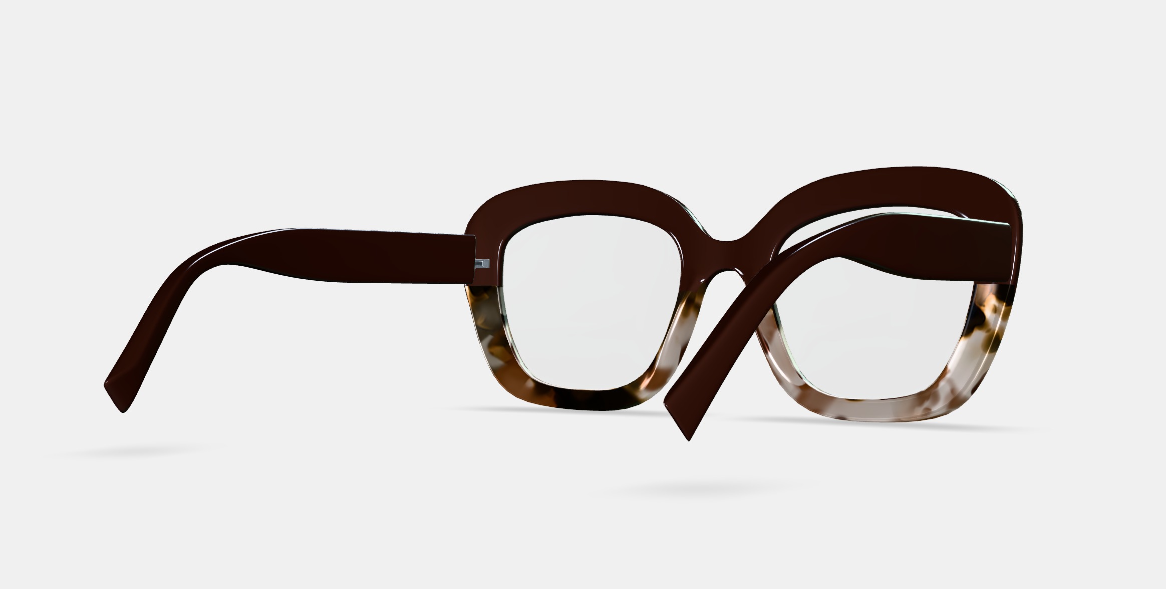 Gabriela Eyeglasses in Ganache Tortoise Fade 3D model_6