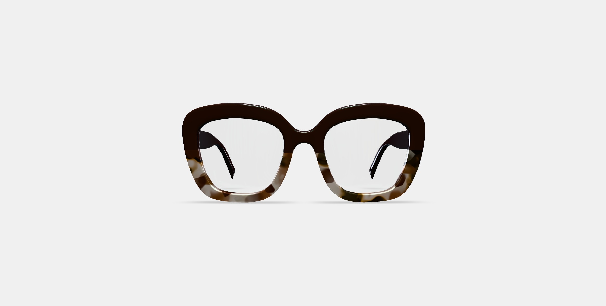 Gabriela Eyeglasses in Ganache Tortoise Fade 3D model_10