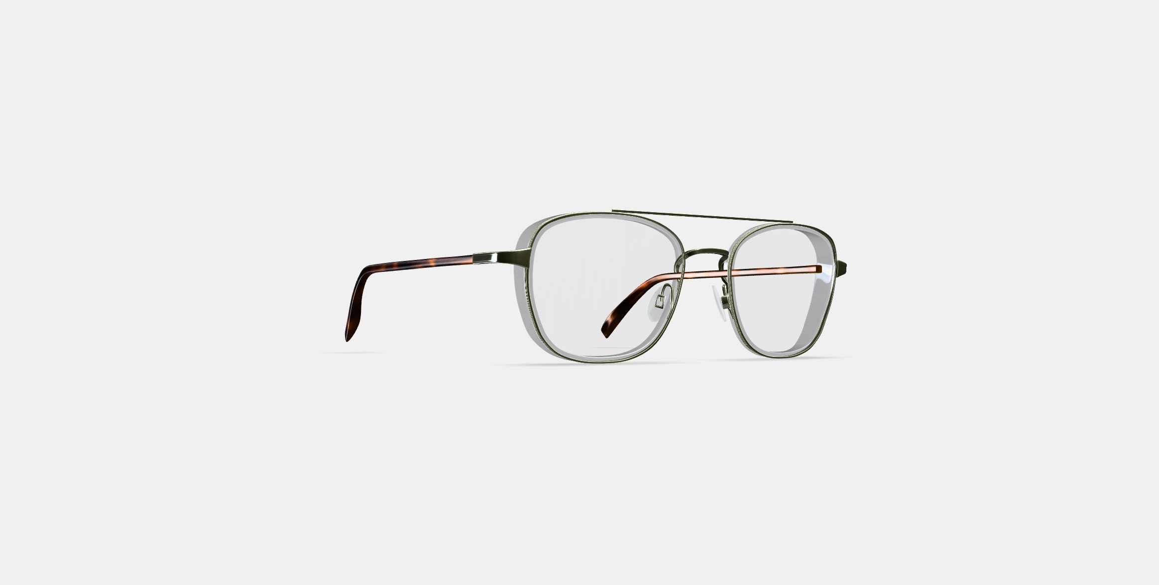 Earle Eyeglasses in Crystal with Riesling 3D model_3