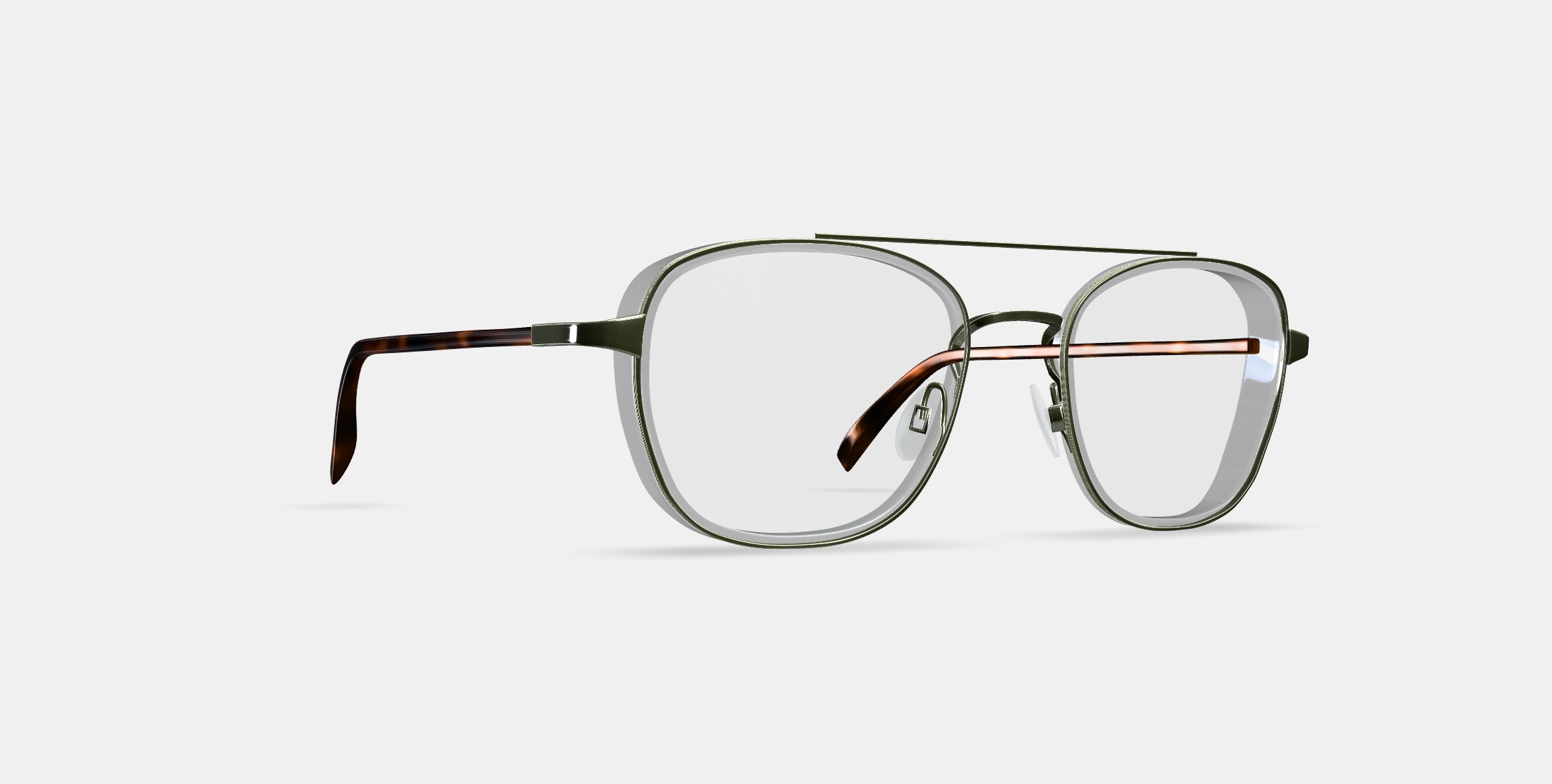 Earle Eyeglasses in Crystal with Riesling 3D model_9