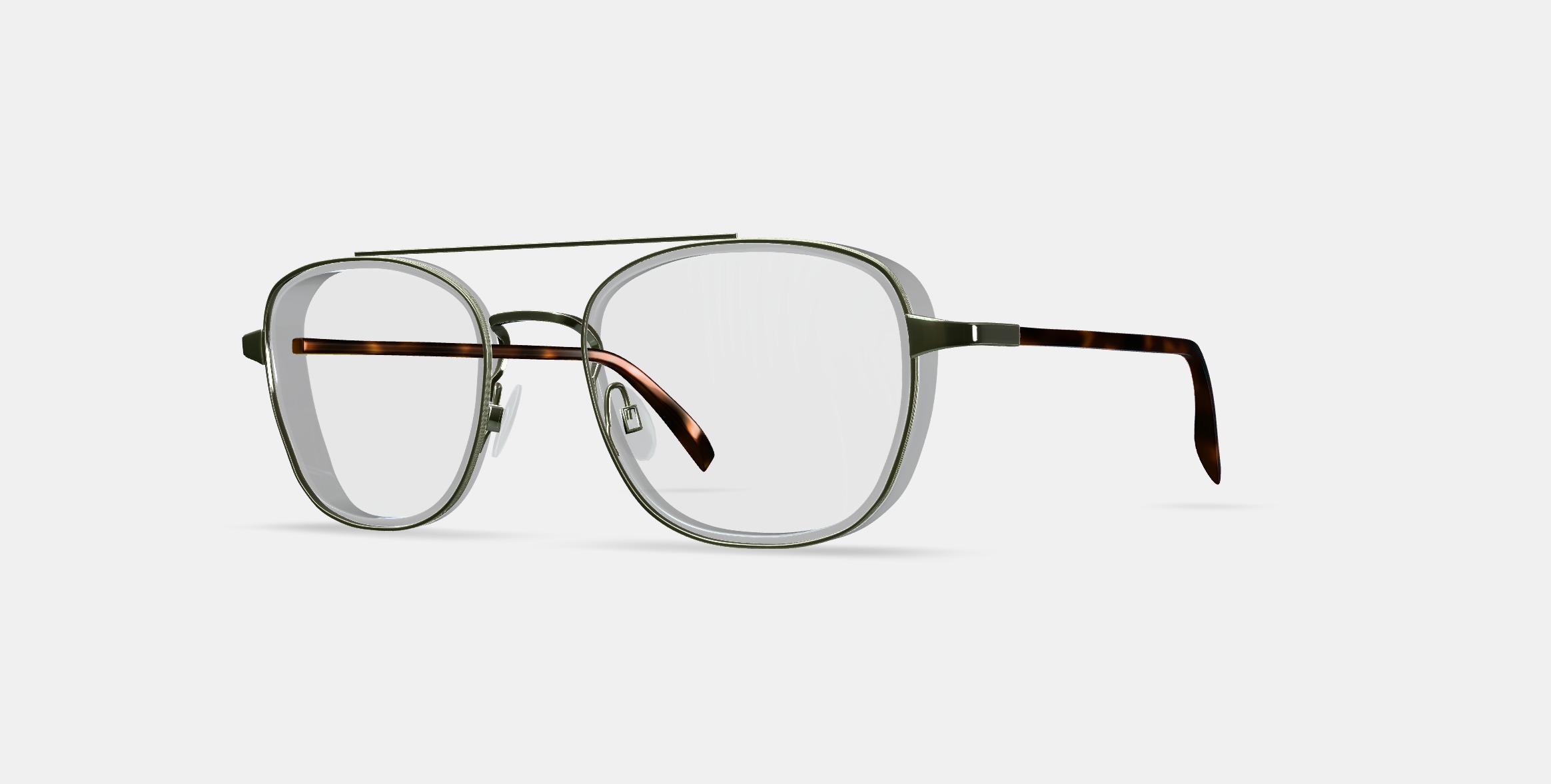 Earle Eyeglasses in Crystal with Riesling 3D model_13