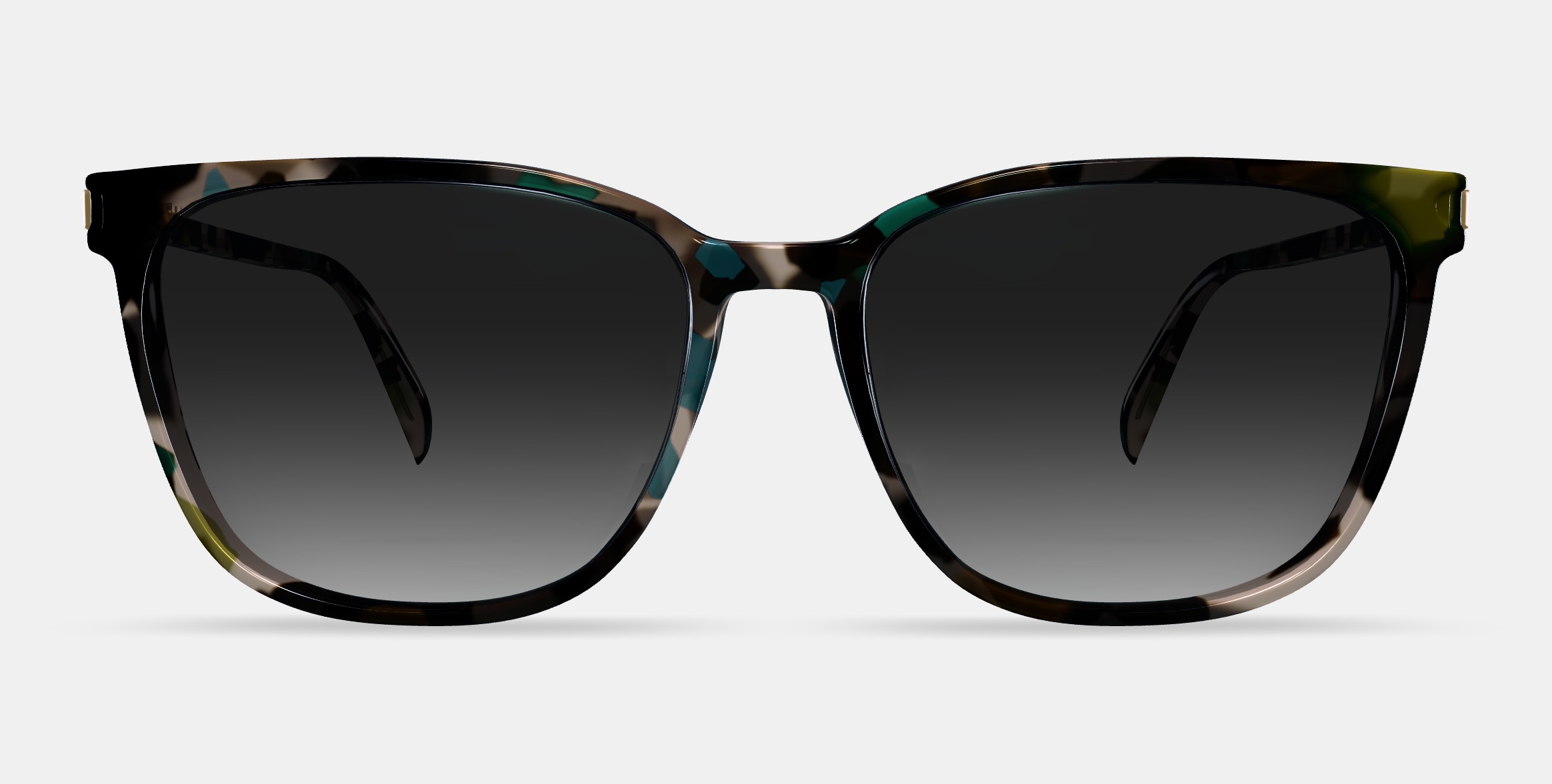 Esme Sunglasses in Aventurine Tortoise with Polished Gold 3D model_10