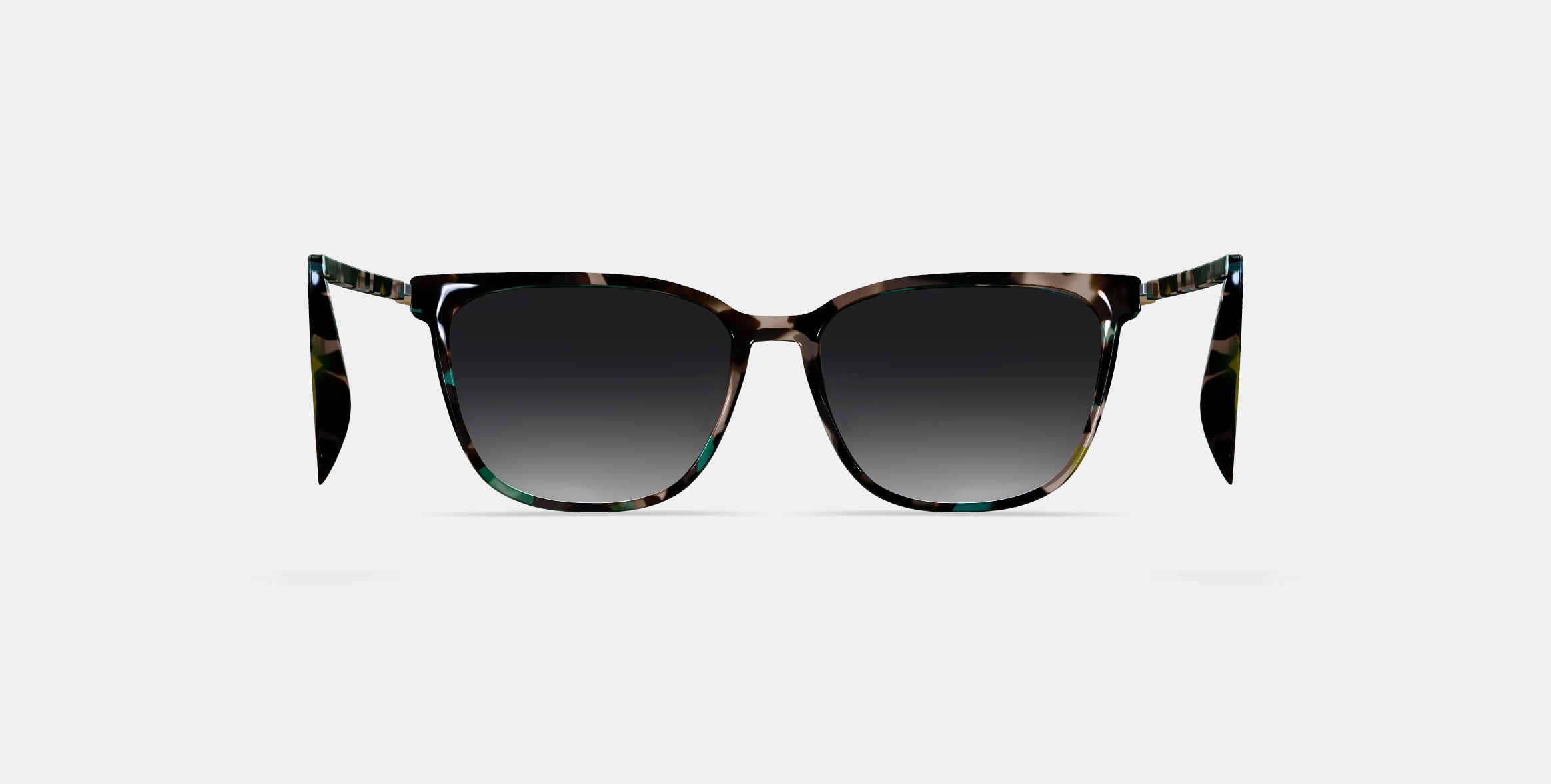 Esme Sunglasses in Aventurine Tortoise with Polished Gold 3D model_14
