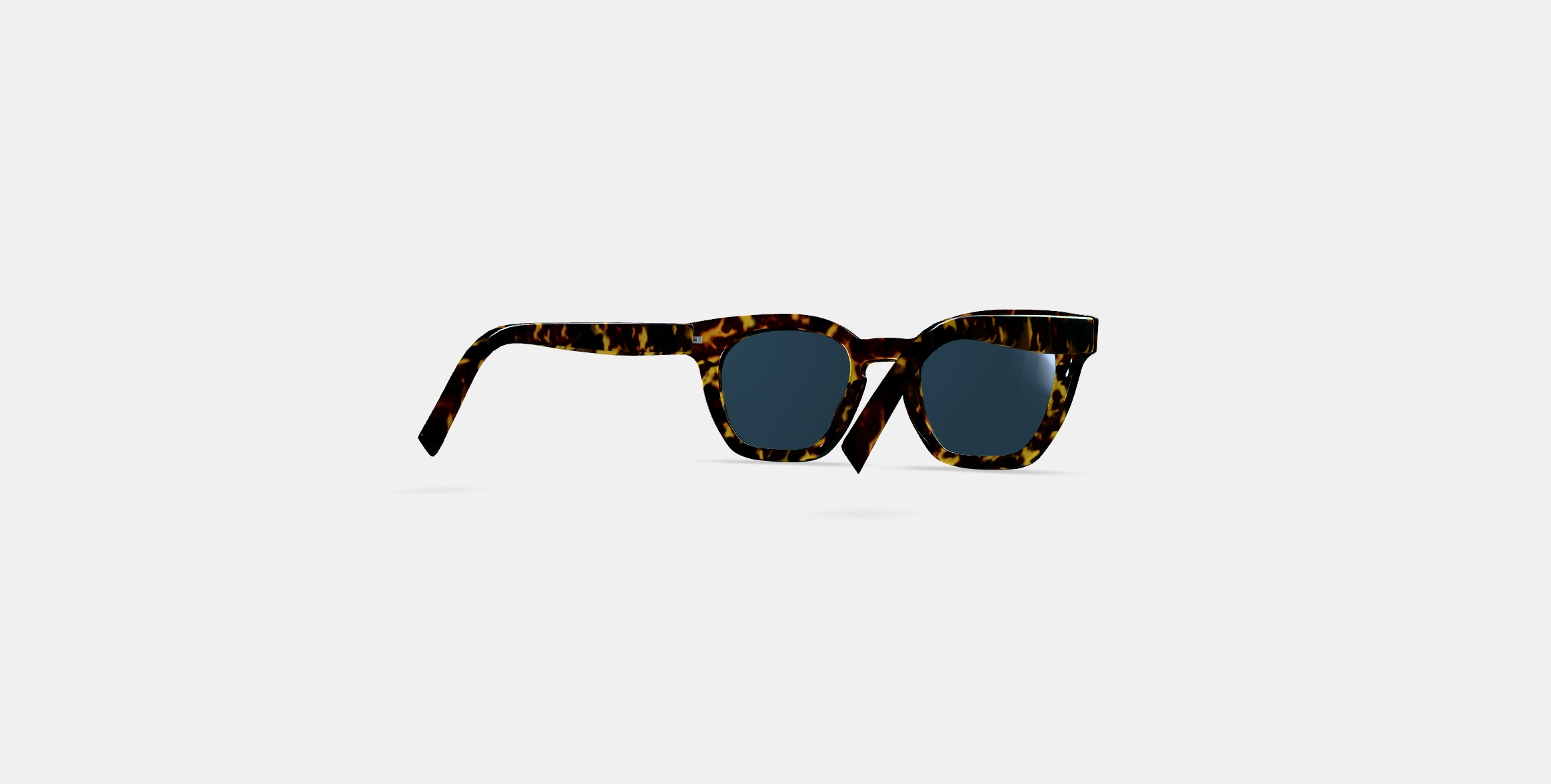 Terrell Sunglasses in Black Oak Tortoise 3D model_4
