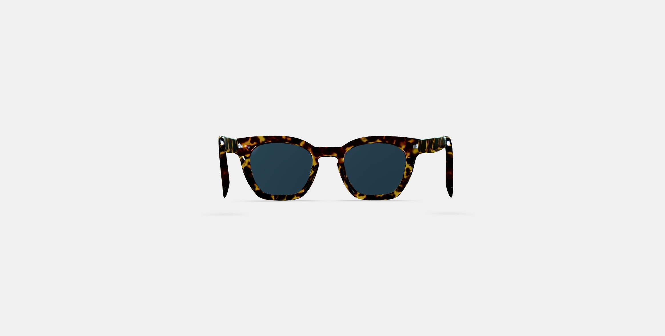 Terrell Sunglasses in Black Oak Tortoise 3D model_13