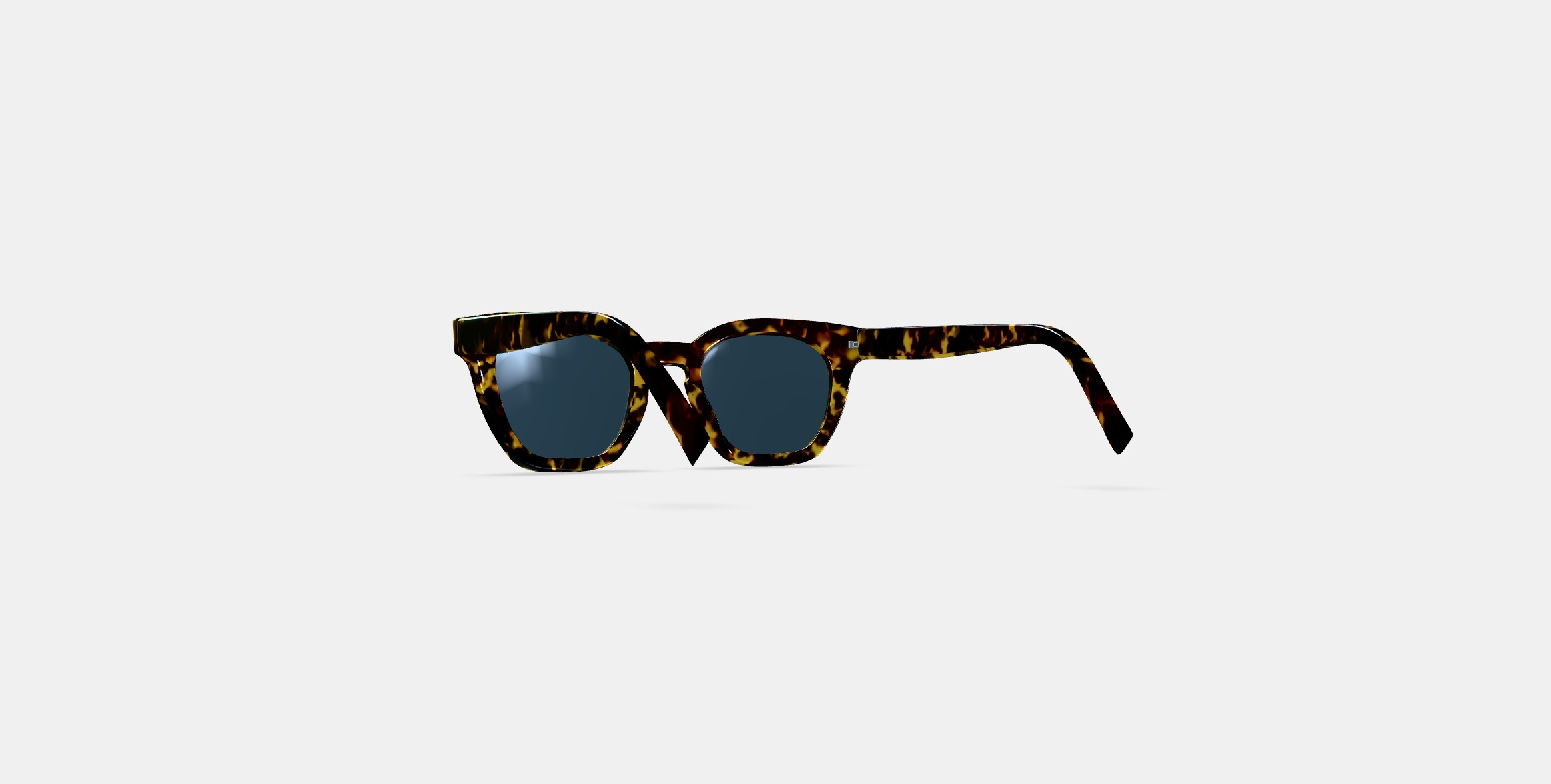 Terrell Sunglasses in Black Oak Tortoise 3D model_15