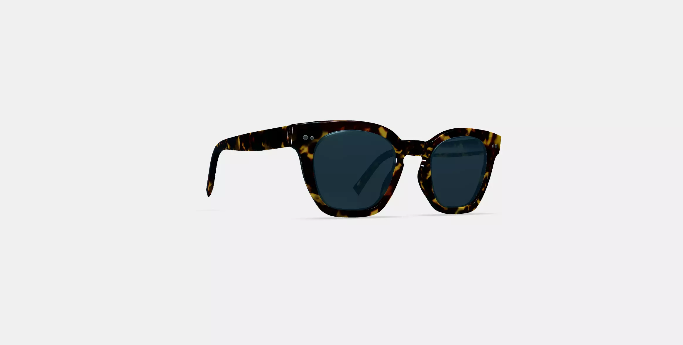 Terrell Sunglasses in Black Oak Tortoise 3D model_0