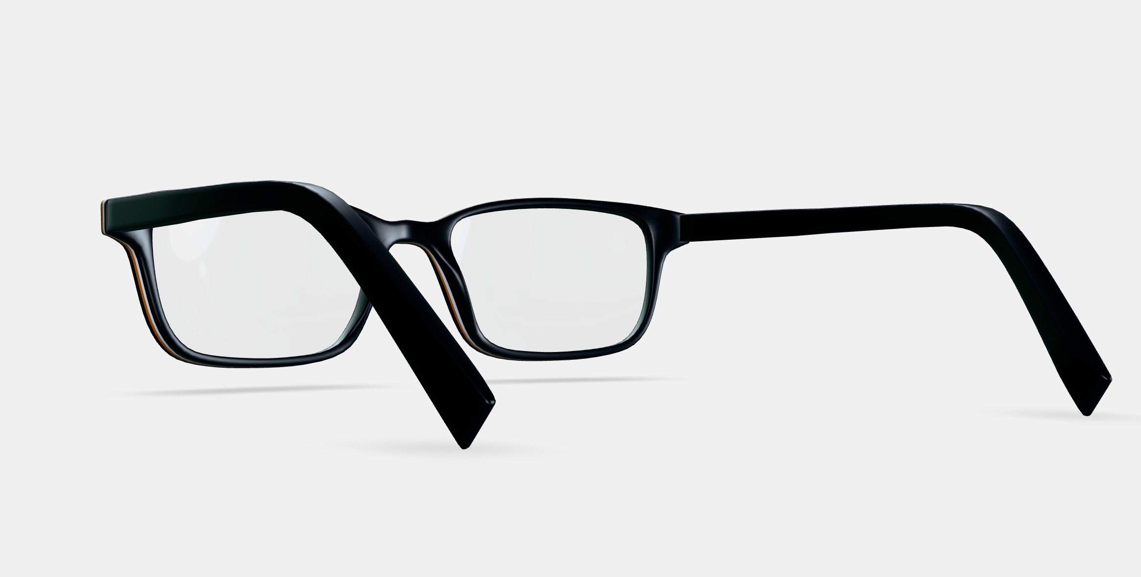 Wilkie Eyeglasses in Black Matte Eclipse 3D model_2