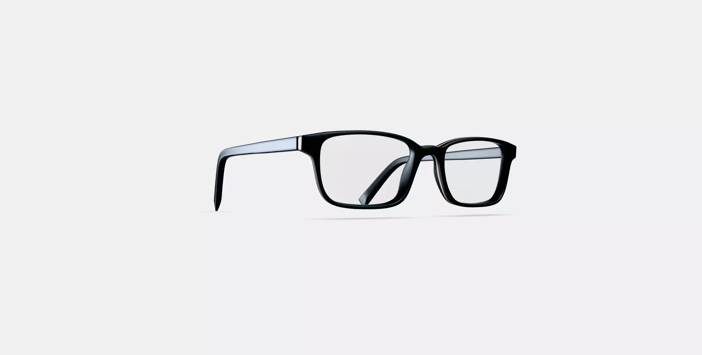 Wilkie Eyeglasses in Black Matte Eclipse 3D model_0