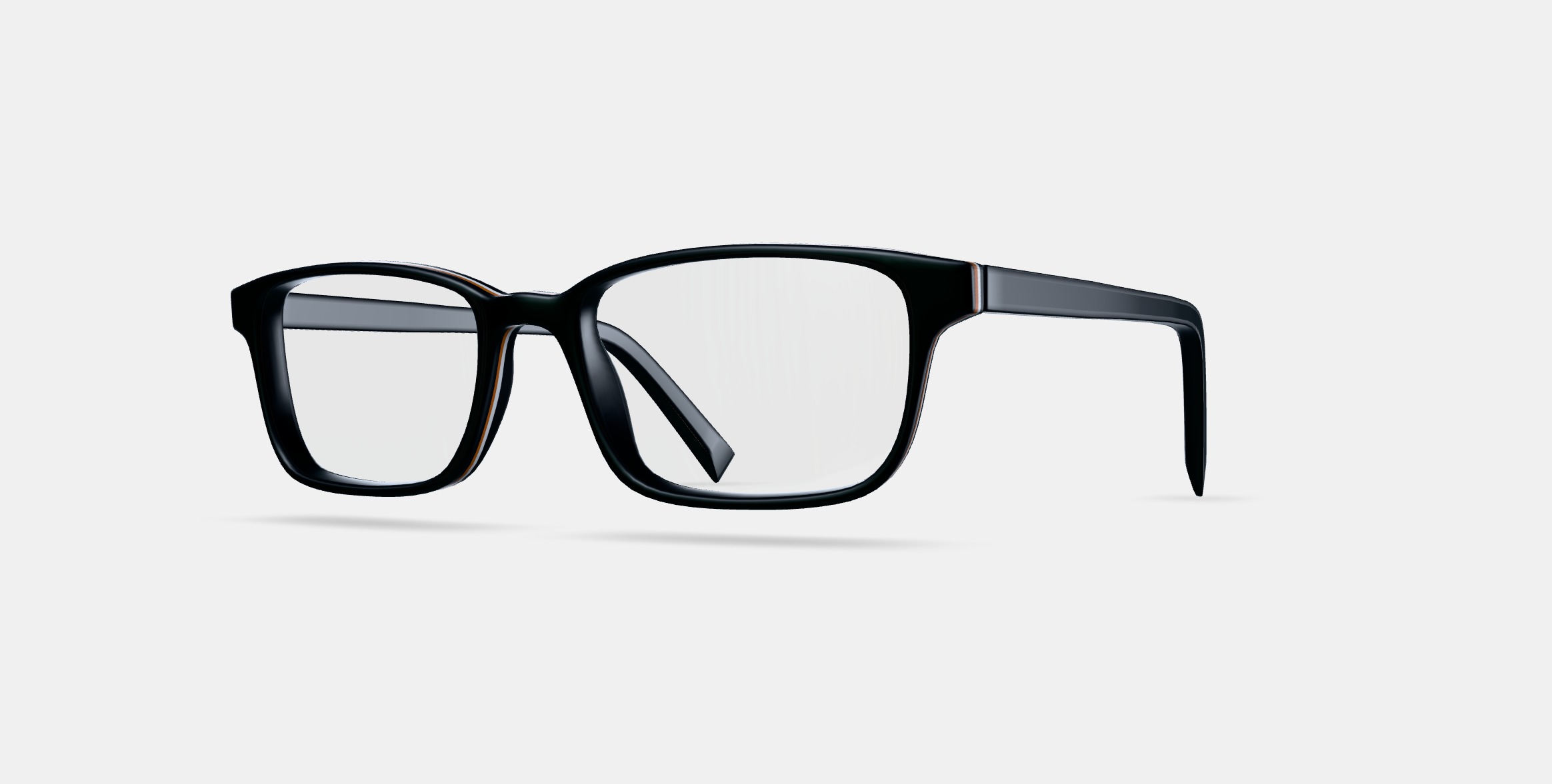 Wilkie Eyeglasses in Black Matte Eclipse 3D model_13