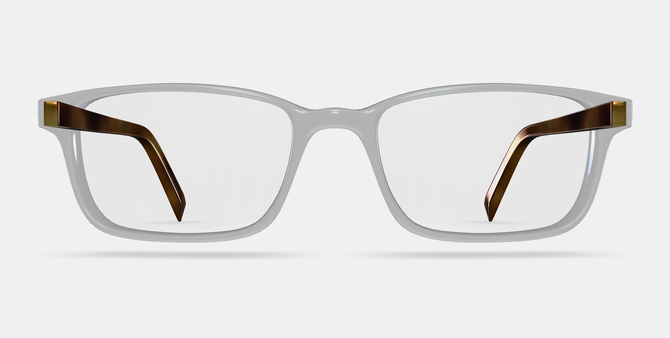 Wilkie Eyeglasses in Crystal with English Oak 3D model_11