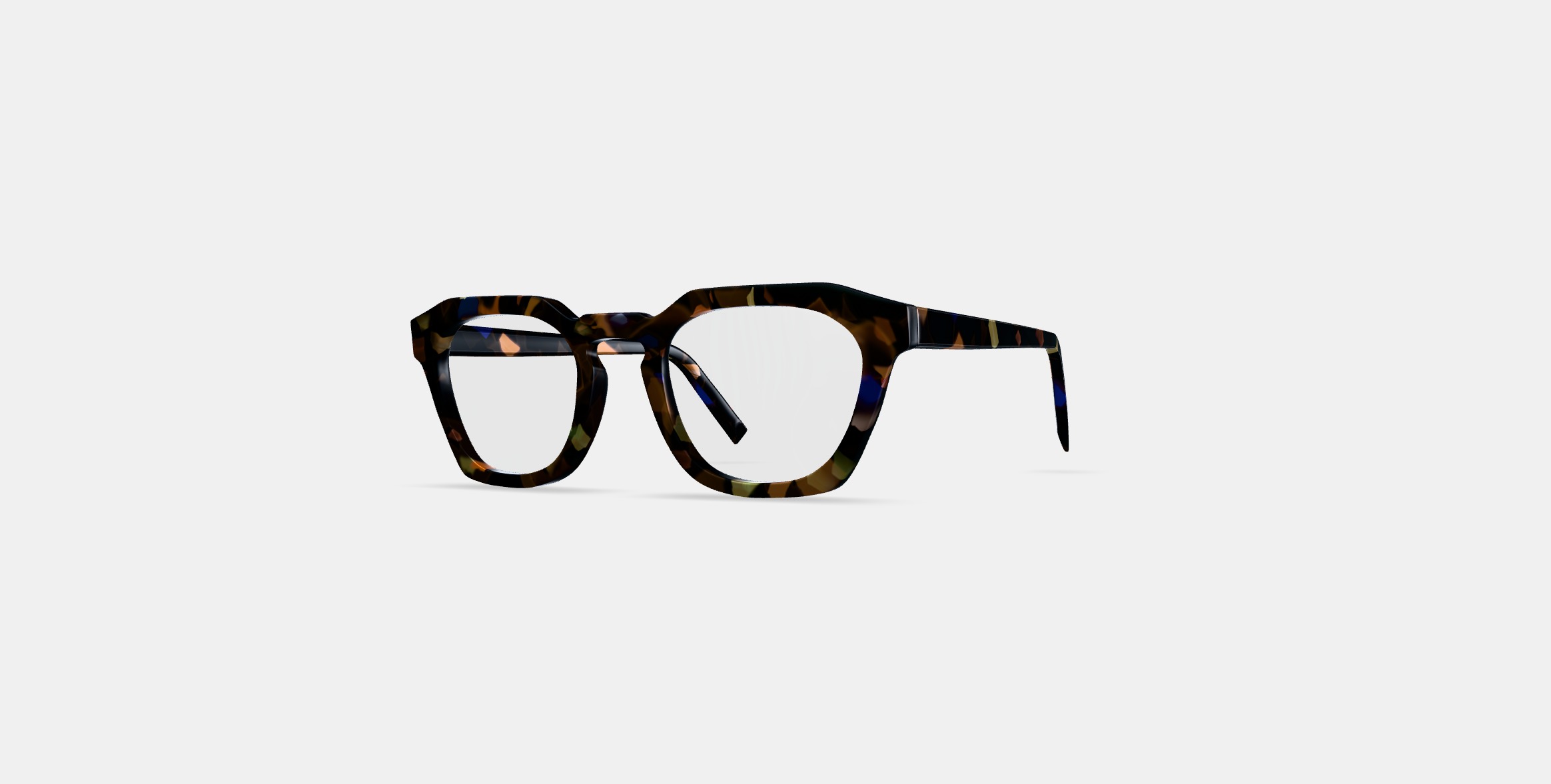 Rufus Eyeglasses in Amalfi Tortoise 3D model_12